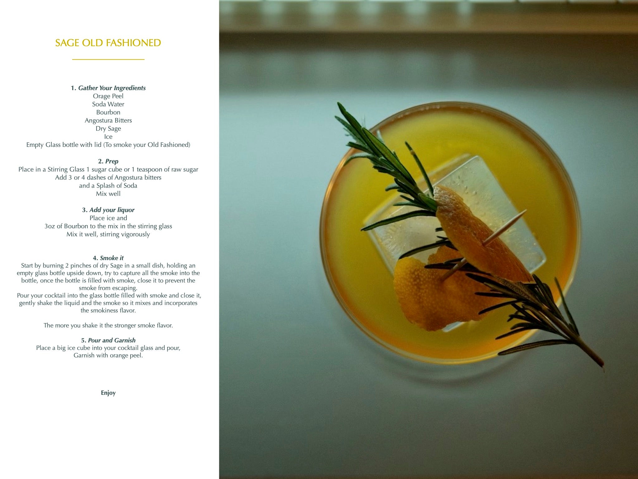 Tere's Sage Old Fashion