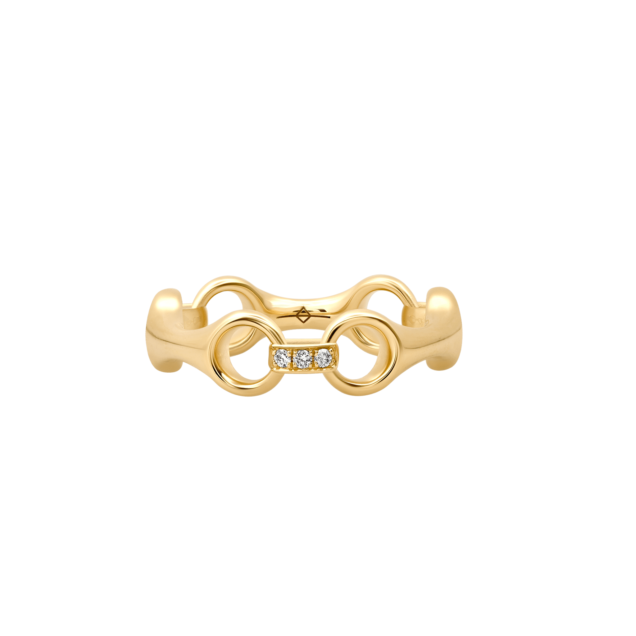 15 MM Beam Link Ring with Pavé Connectors - Gabriela Artigas + CO
