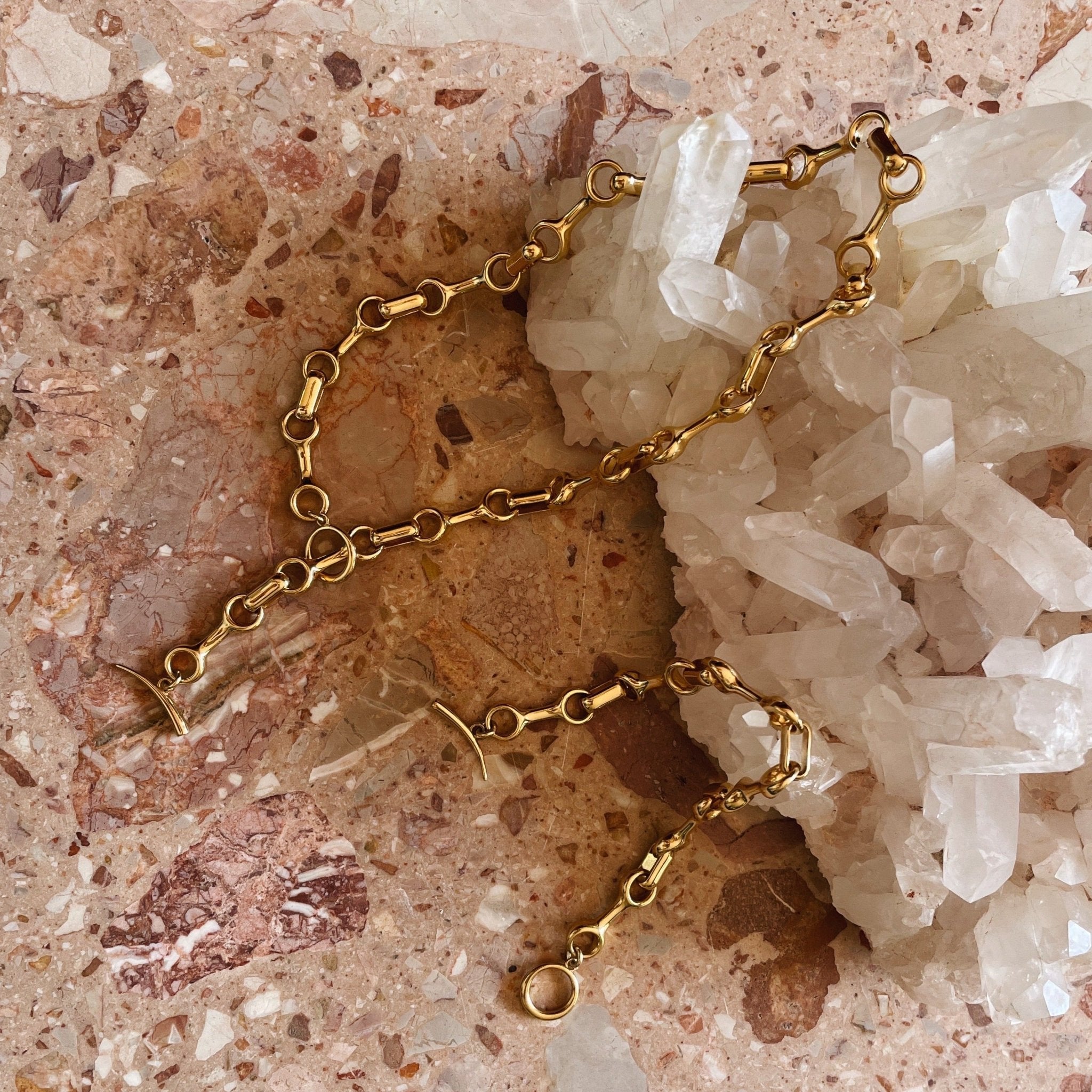 15 MM Double Beam Chain Necklace with Tusk Clasp - Gabriela Artigas + CO