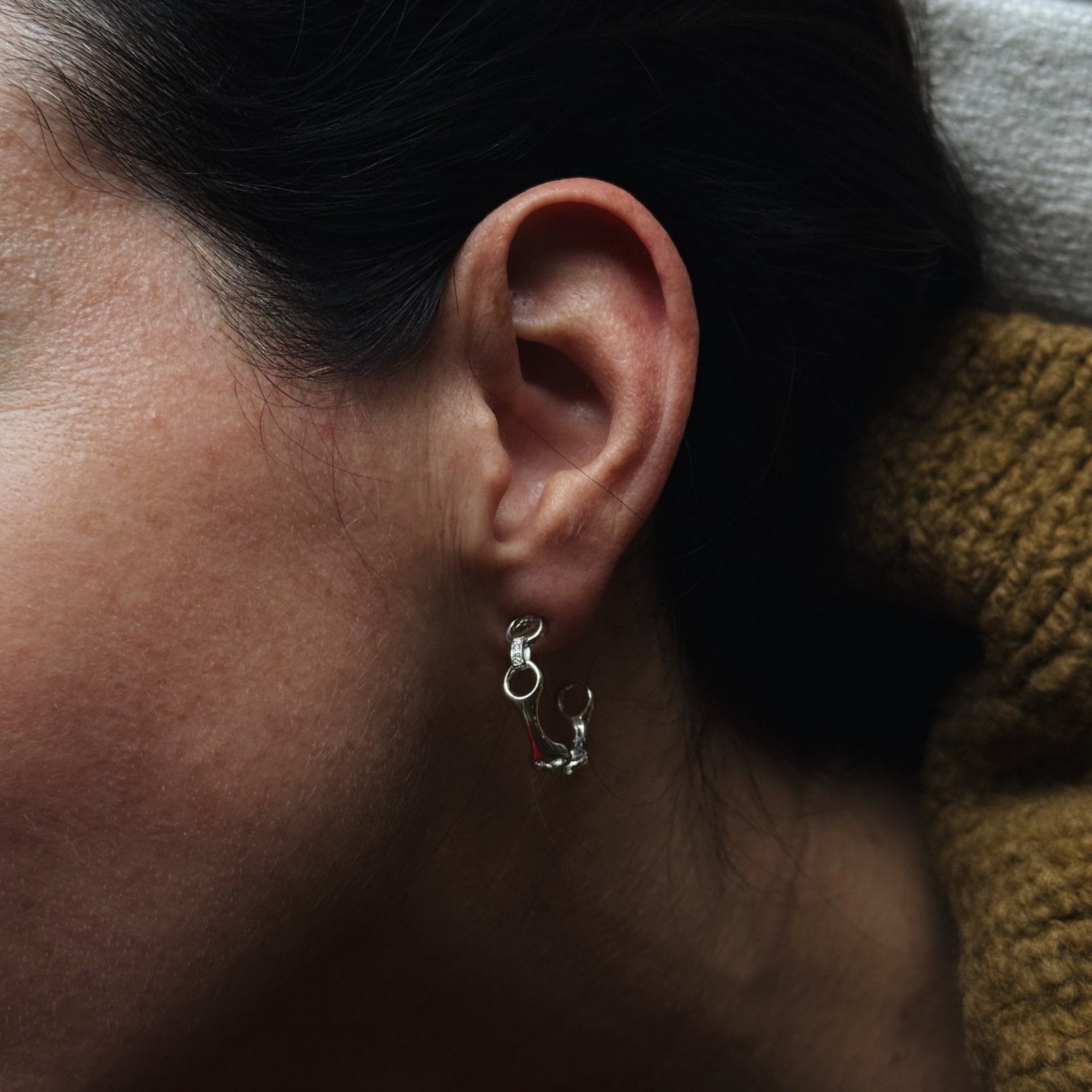 15 MM Double Beam Hoops with Pavé Connectors - Gabriela Artigas + CO
