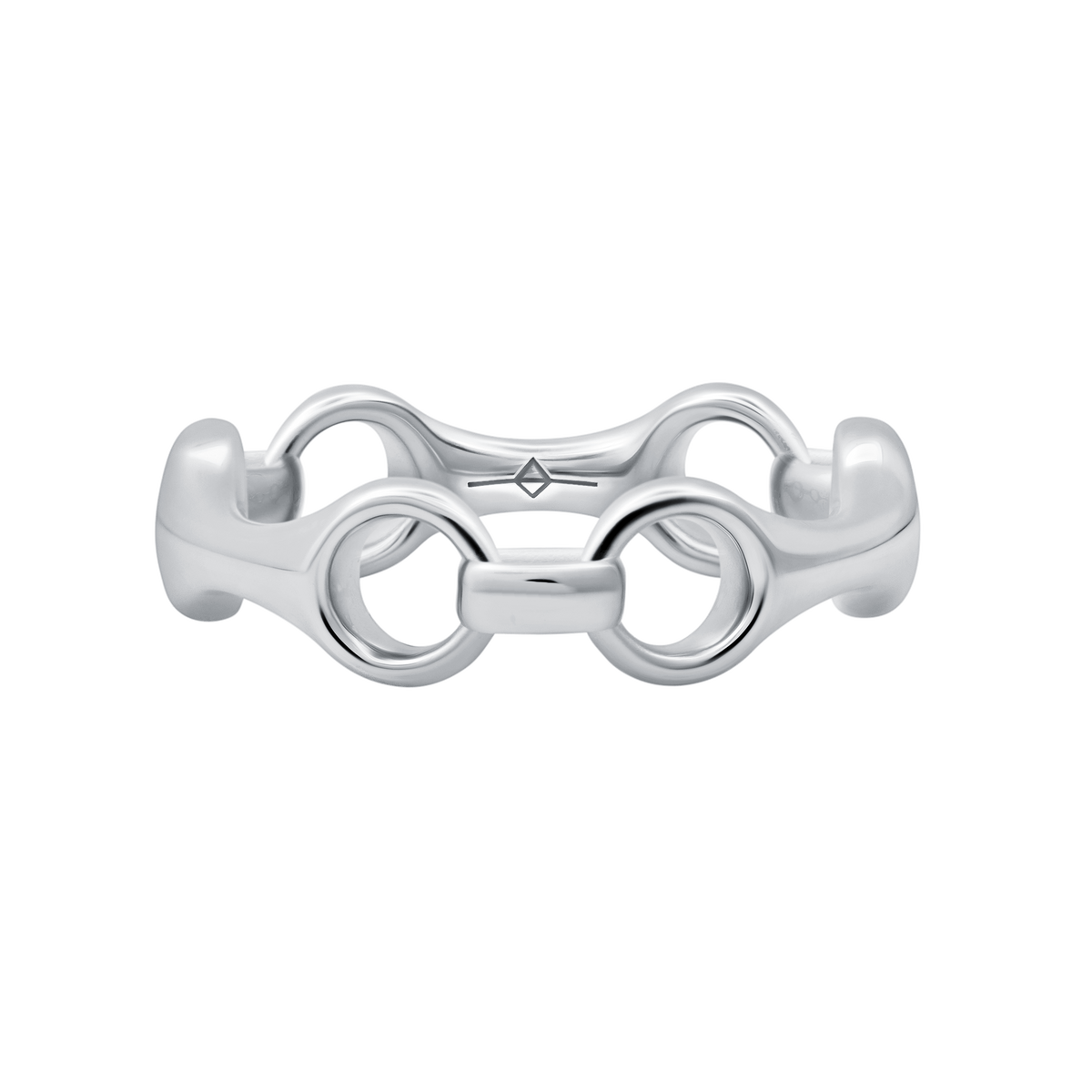 15mm Beam Link ring in sterling silver, featuring a sleek and modern design- Gabriela Artigas