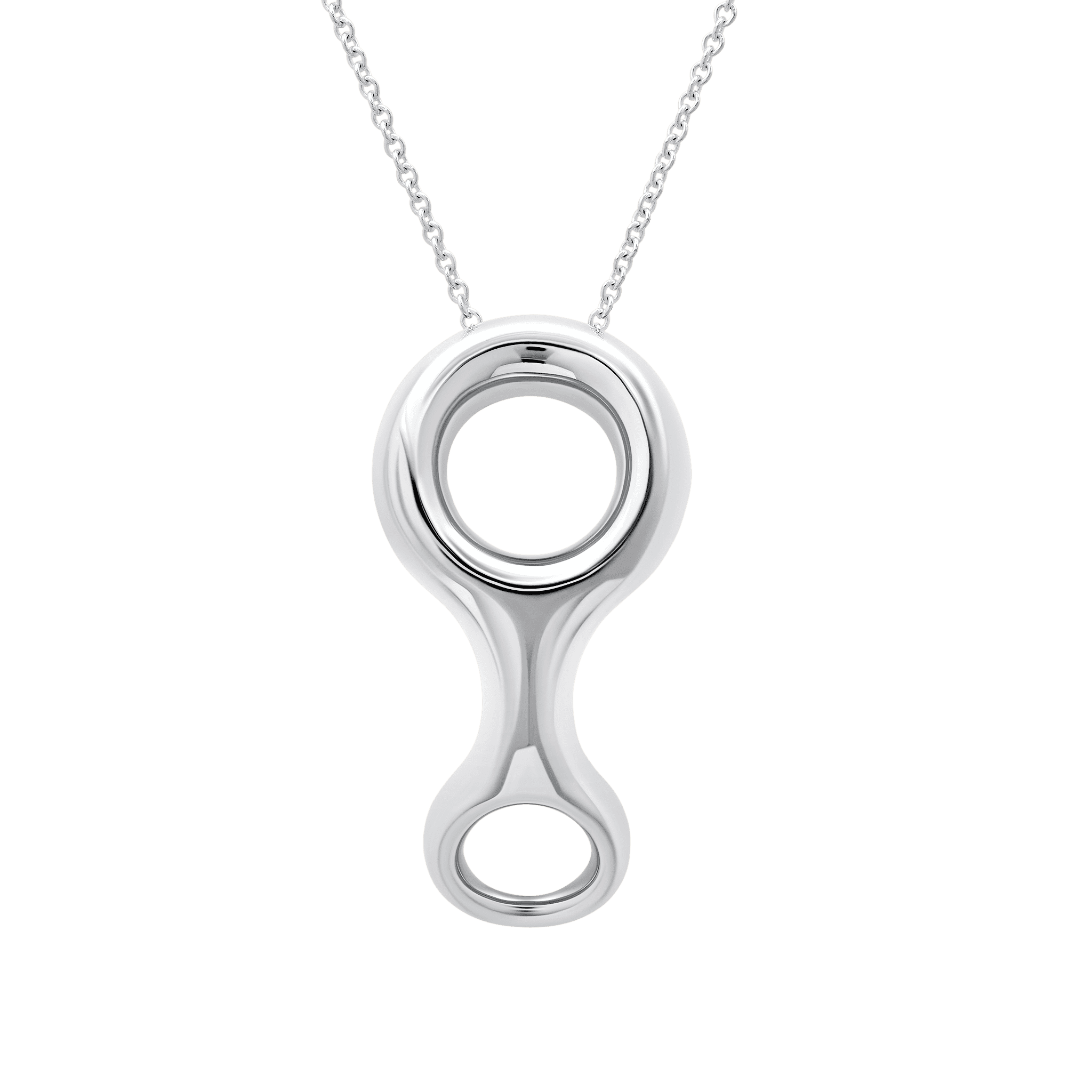 Silver infinity pendant with a sleek sterling silver chain for a timeless look - Gabriela Artigas
