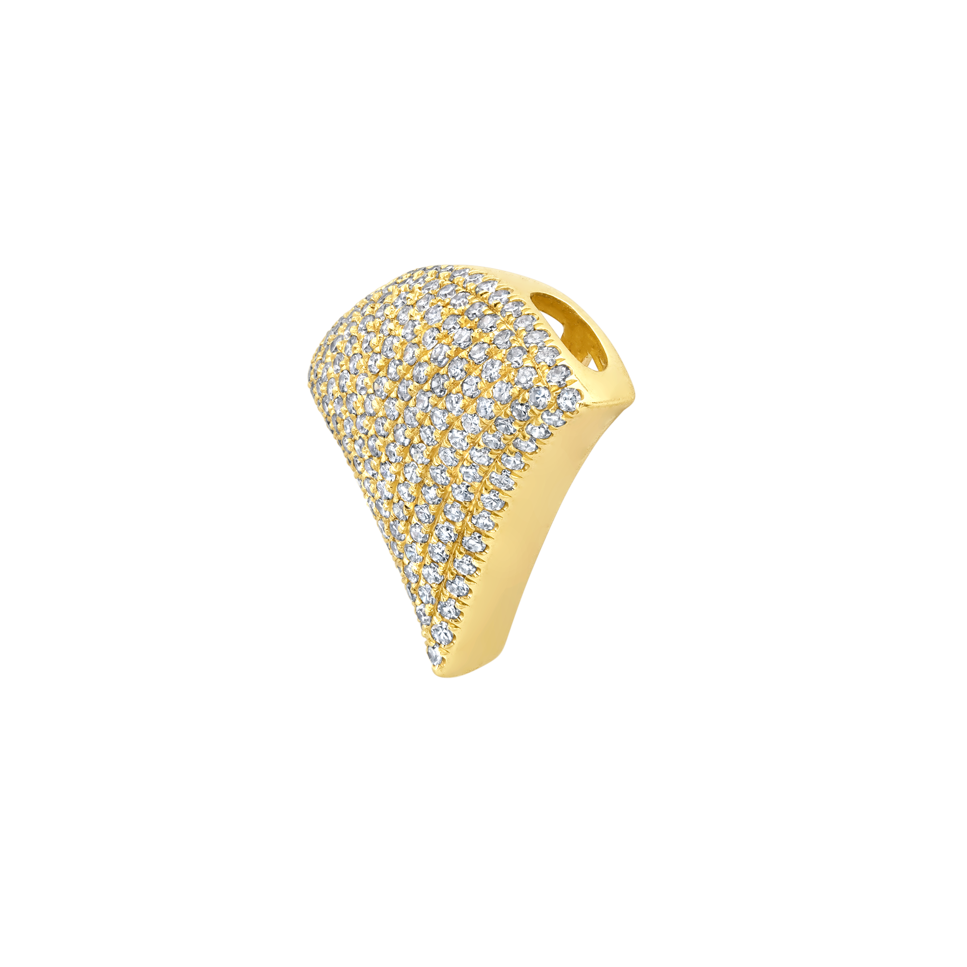 Apse Diamond Slider with White Pave Diamonds - Gabriela Artigas + CO