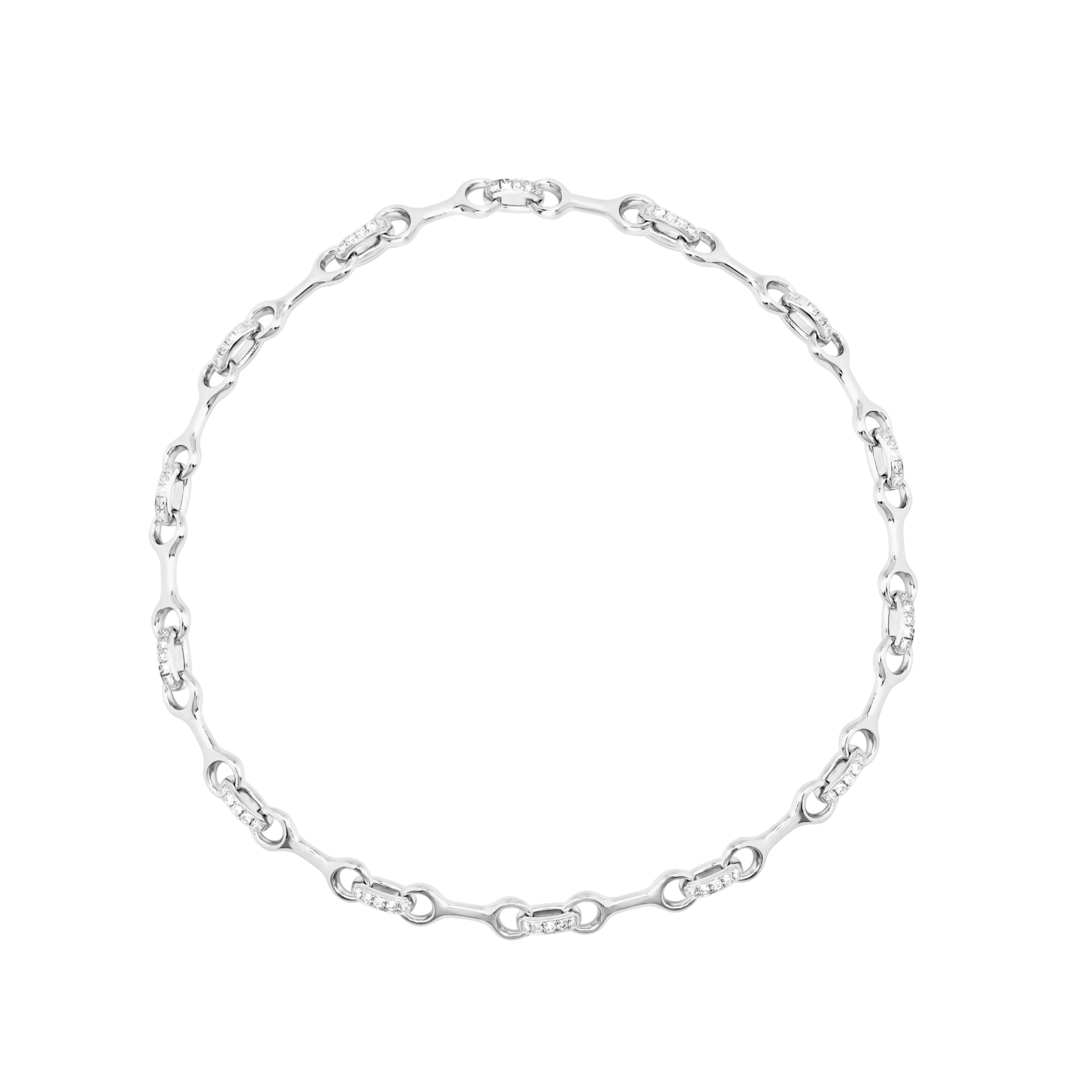 10 mm Double Beam Chain Bracelet with Pave Connectors - Gabriela Artigas + CO