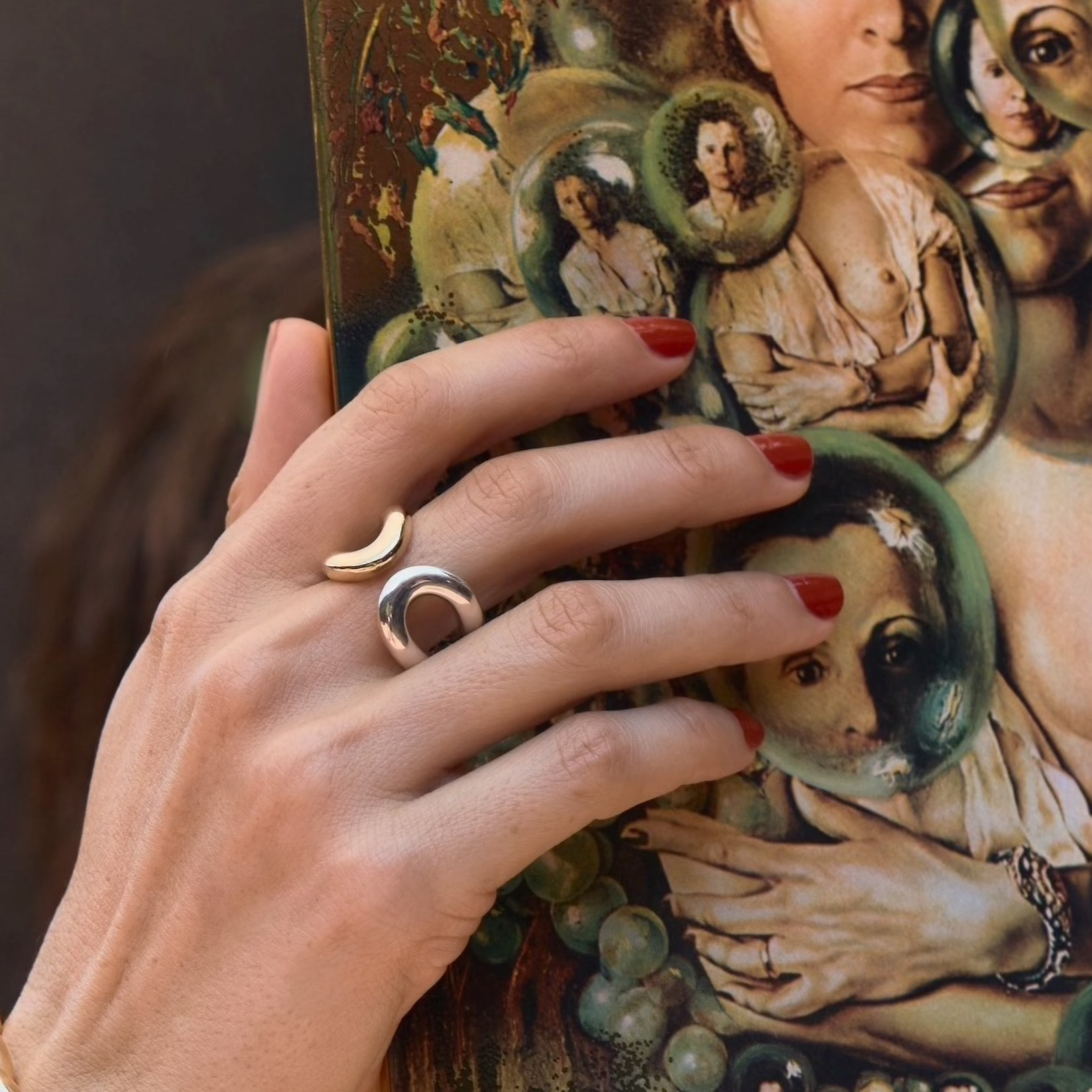 Two Tone Grande Double Beam Ring | Gabriela Artigas + CO Two Tone Grande Double Beam Ring | Gabriela Artigas + CO