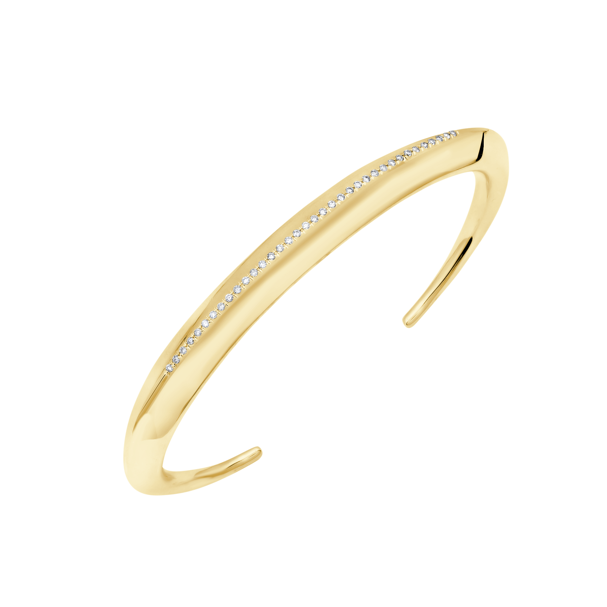 Fang Cuff with White Pave Diamonds - Gabriela Artigas + CO