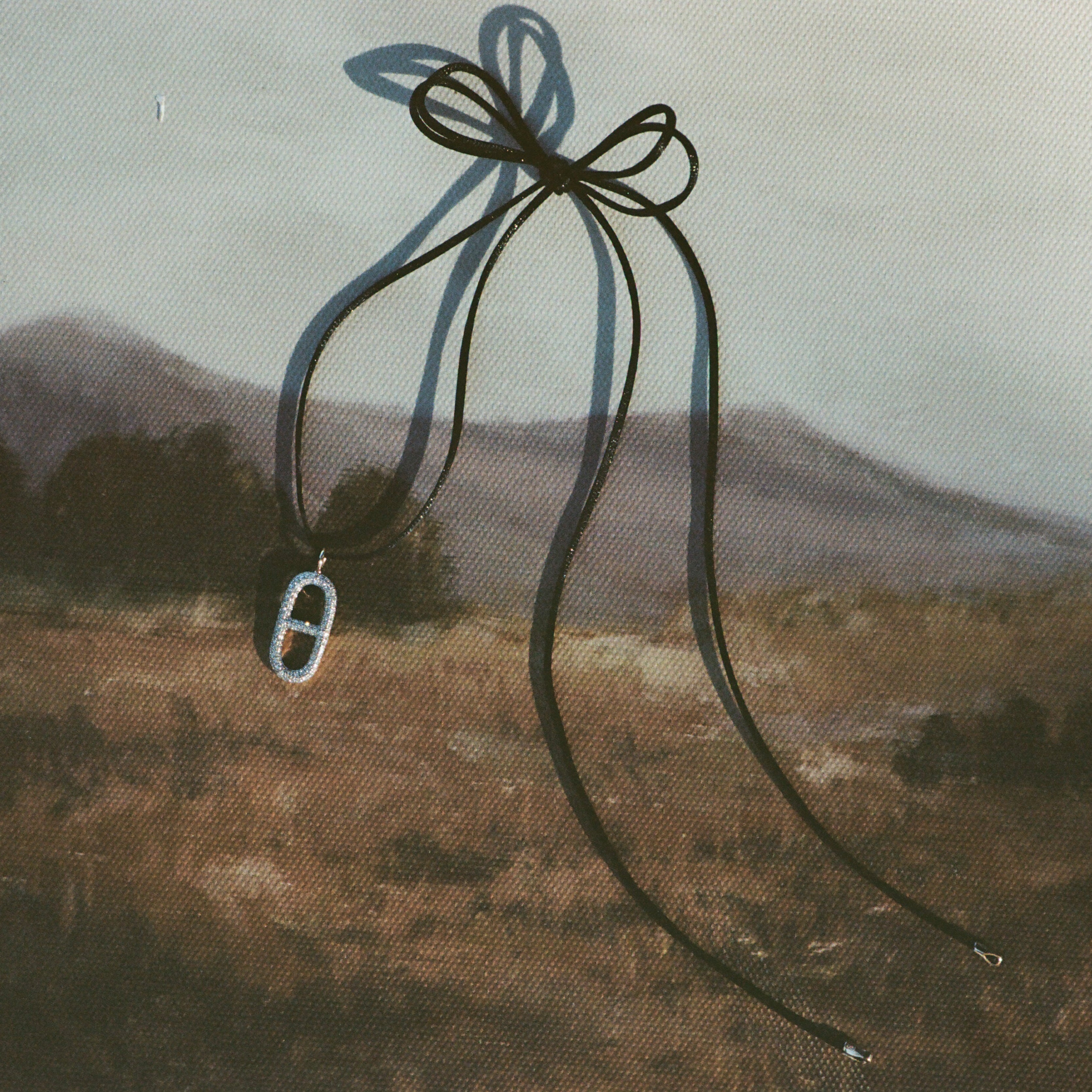 Drops on Black Silky Cord