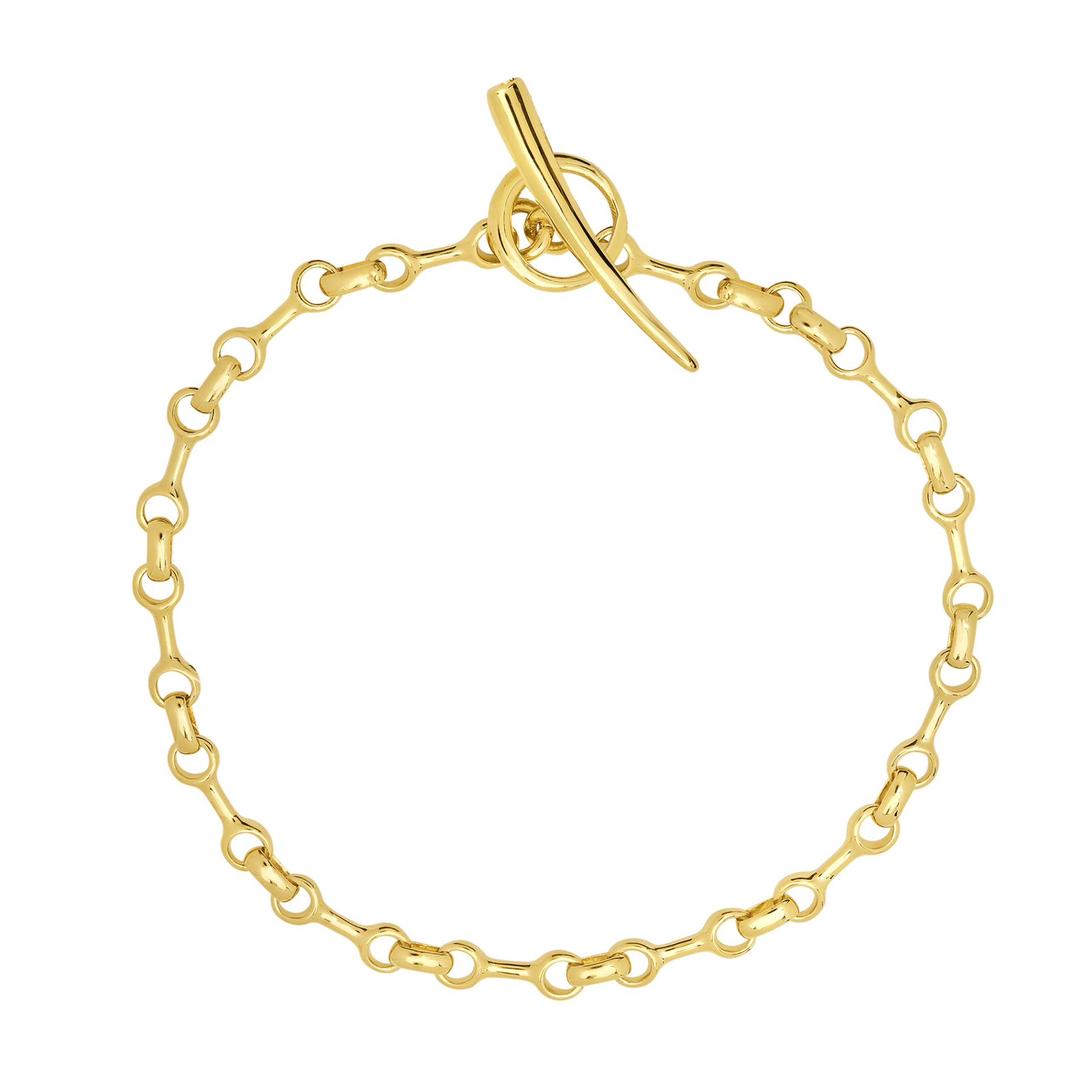 Delicate yellow gold vermeil Double Beam Chain Bracelet, a chic addition to the Double Beam Collection, with an interlocking Tusk Clasp for refined style - Gabriela Artigas