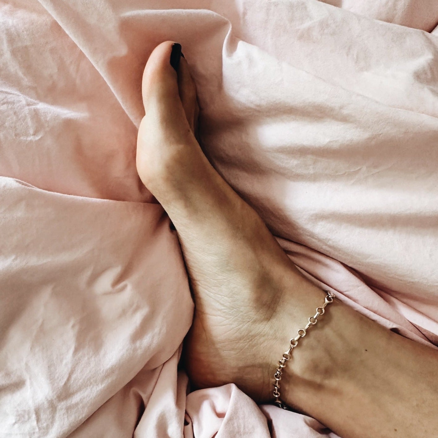 15MM Double Beam Chain Anklet - Gabriela Artigas + CO- Elegant double beam chain anklet with a sleek, interwoven design for a modern yet timeless look