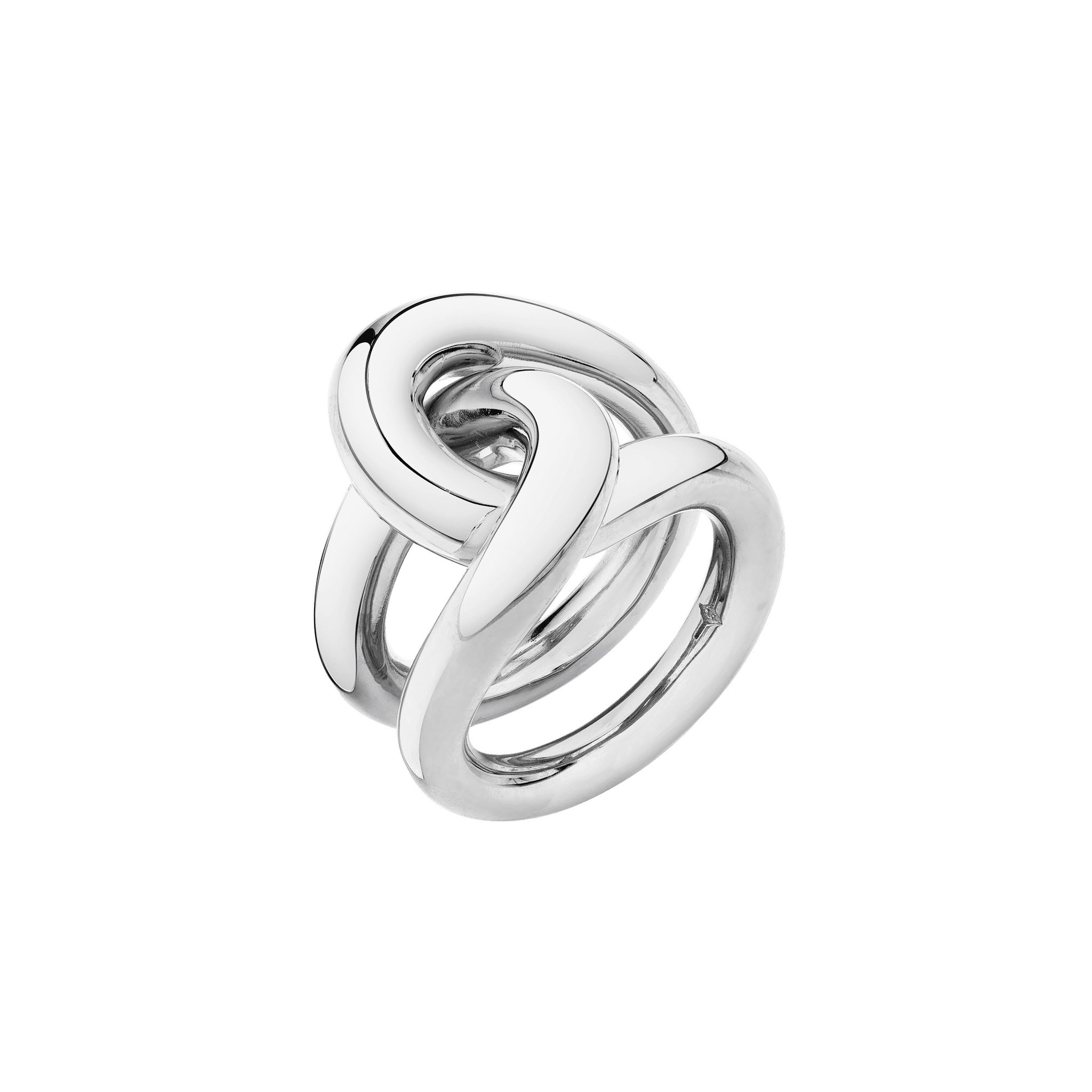 A bold redesign of the classic link ring, available in sterling silver design - Gabriela Artigas