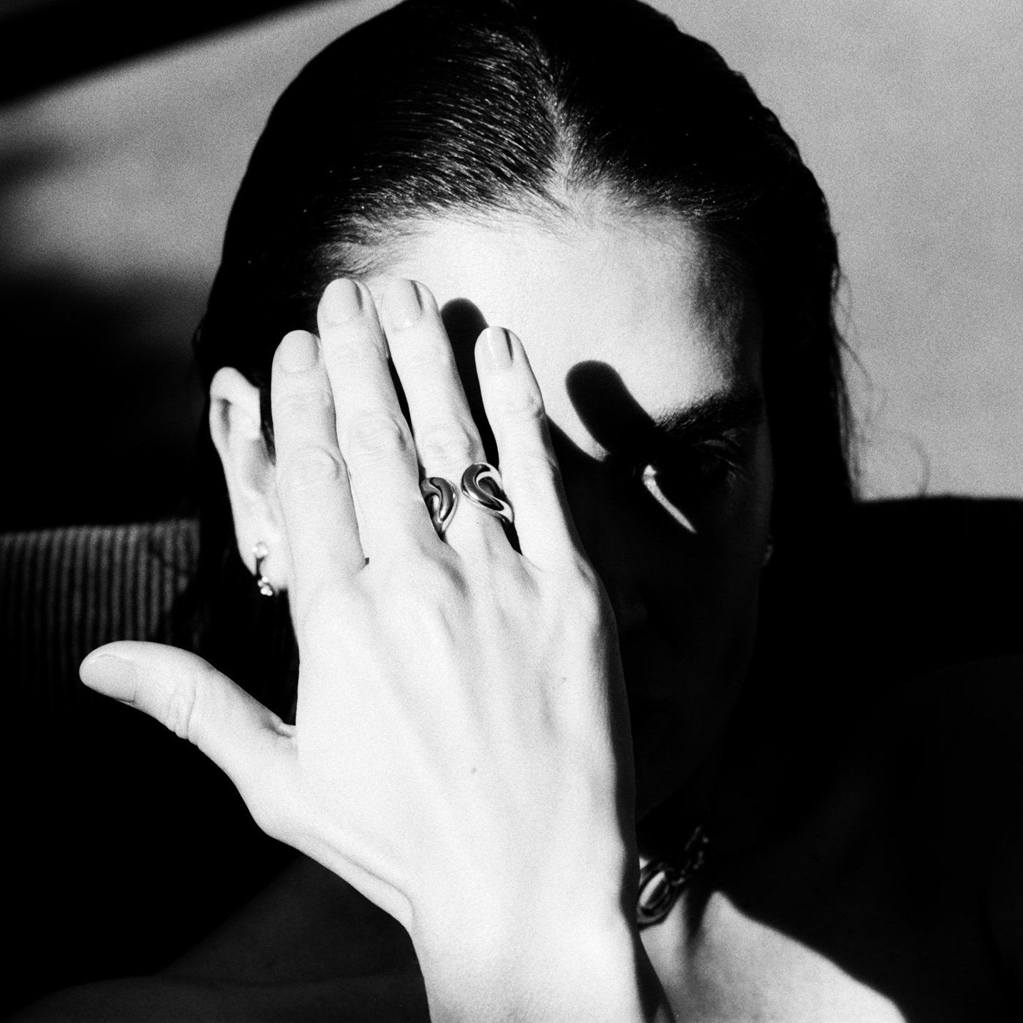 Double Beam Gold Ring with infinity Design - Gabriela Artigas