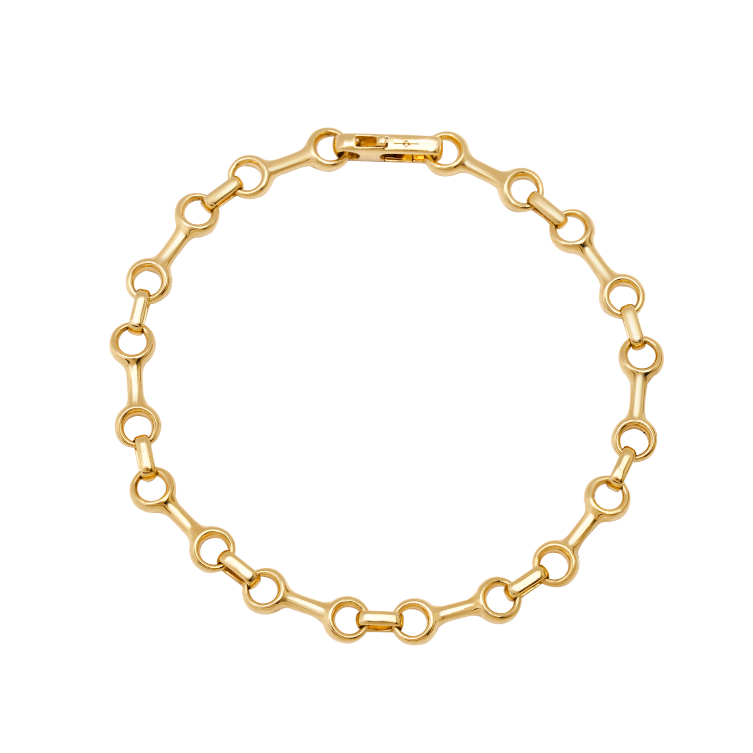 15MM Double Beam Chain Anklet - Gabriela Artigas + CO- Double beam vermeil gold chain anklet, showcasing a rich, layered design with a radiant gold finish.