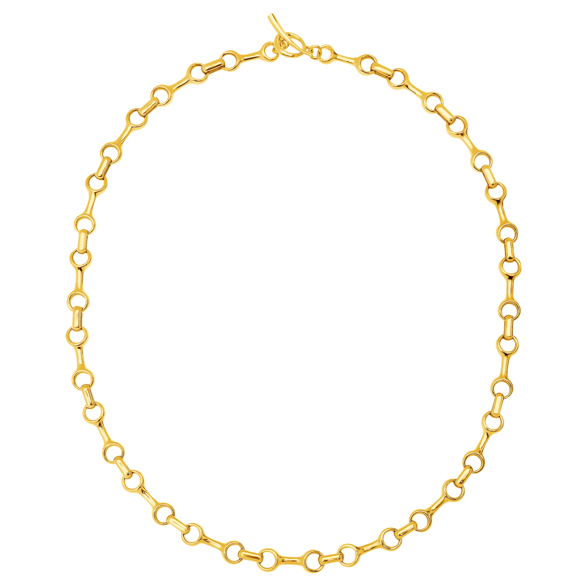 Mini Double Beam Chain Necklace with Tusk Clasp - Gabriela Artigas