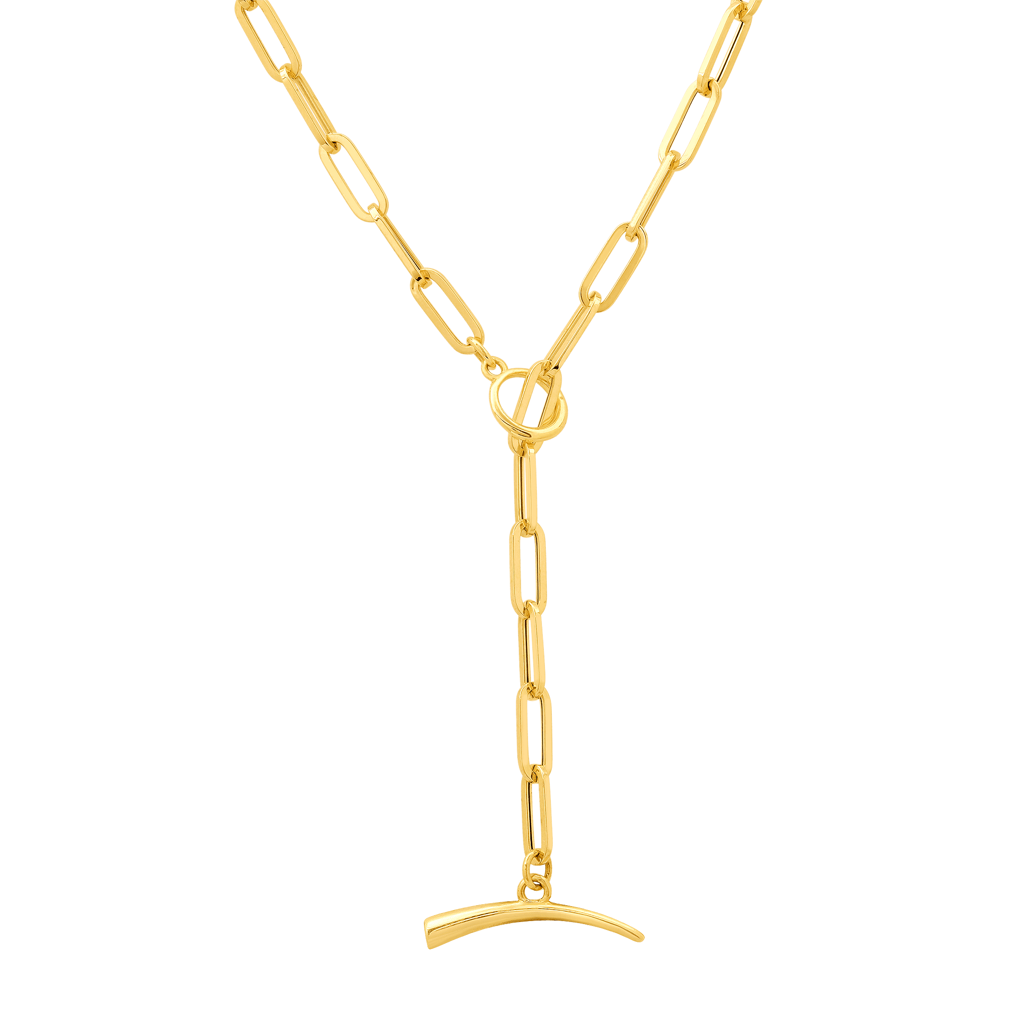 Mini Rectangular Chain Necklace with Tusk Clasp - Gabriela Artigas