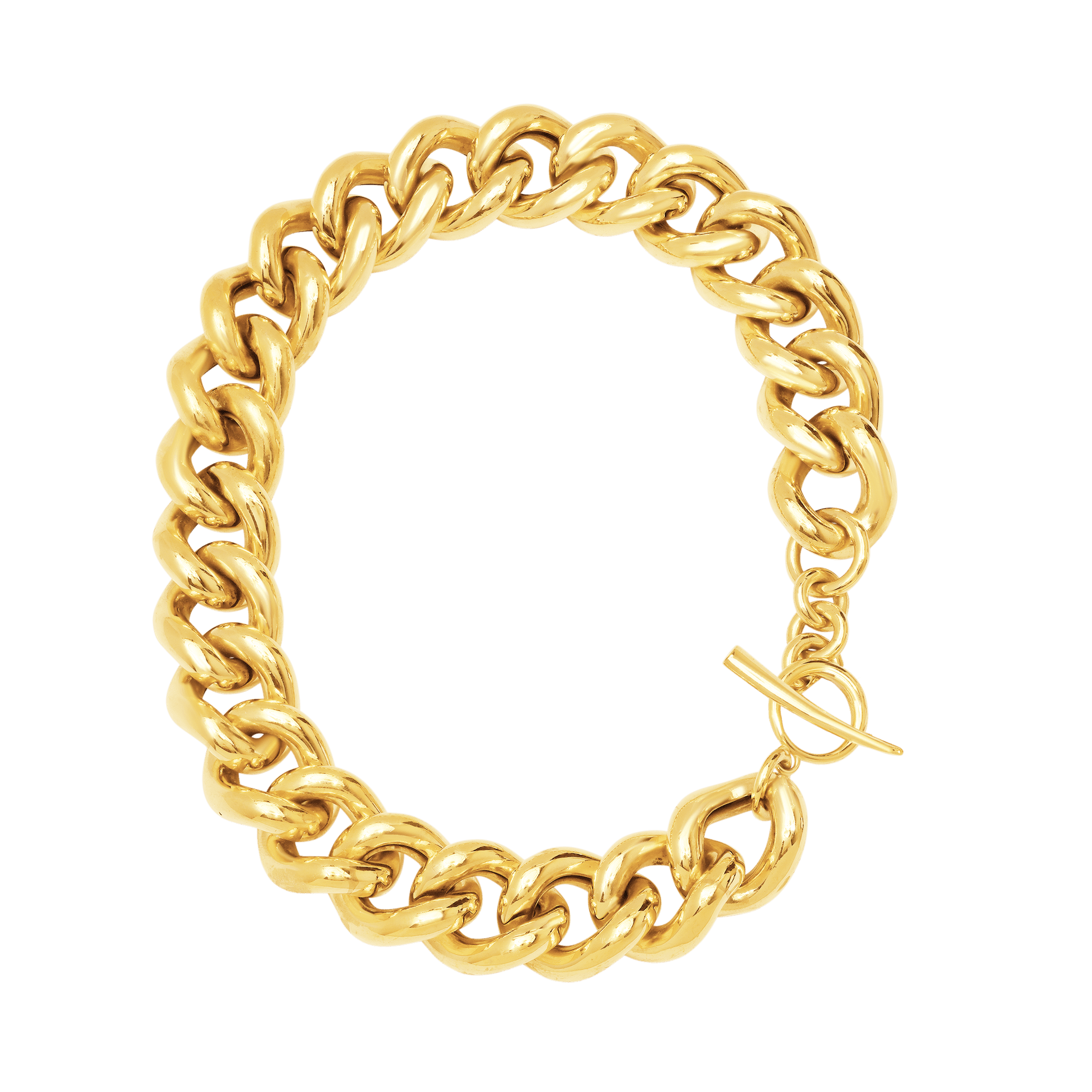Gold chain necklace with the iconic Signature Tusk Clasp – because bold elegance is always in. Gabriela Artigas does it again.