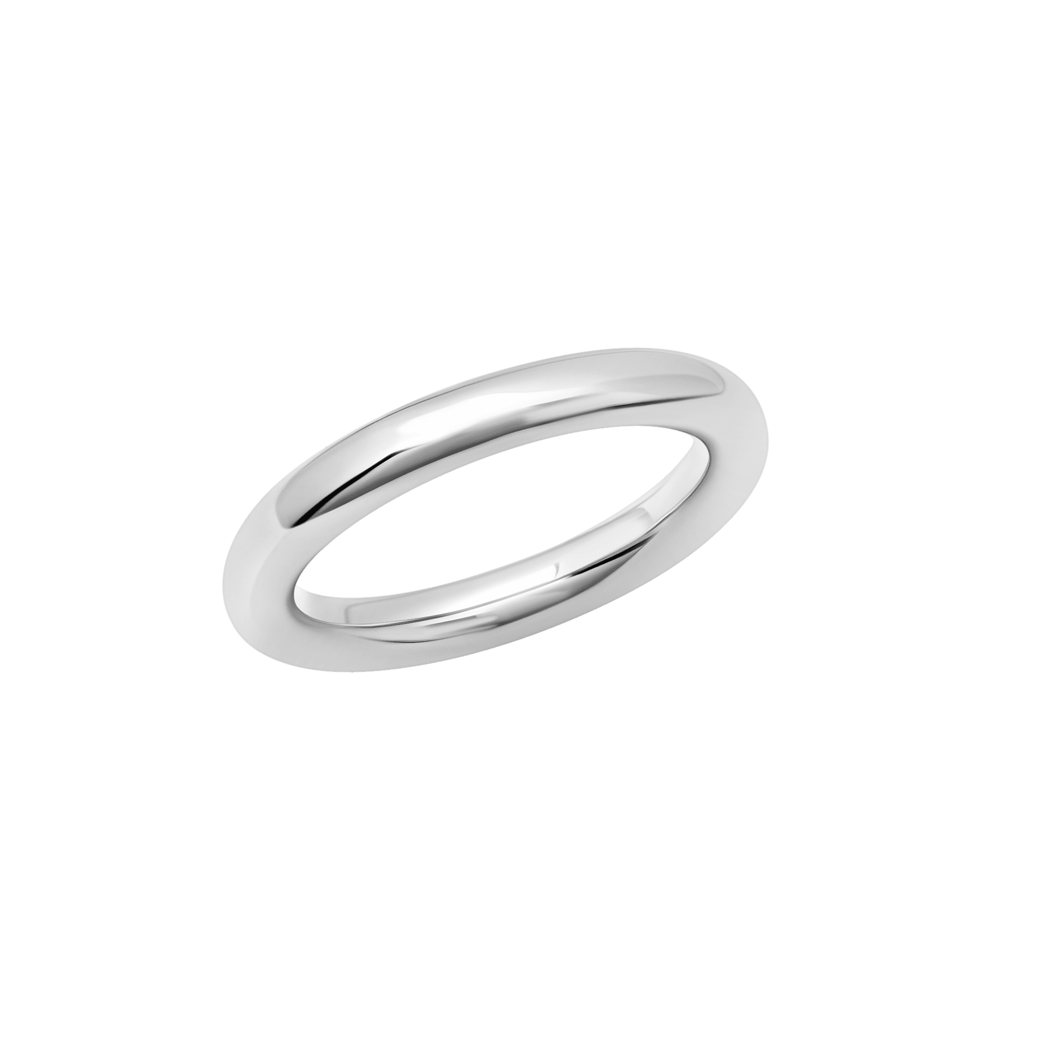 The Bubble Ring in white gold features organic contours with a structured edge, created as a smooth hollow shape that can be worn alone or stacked as a set for a trendy statement - Gabriela Artigas