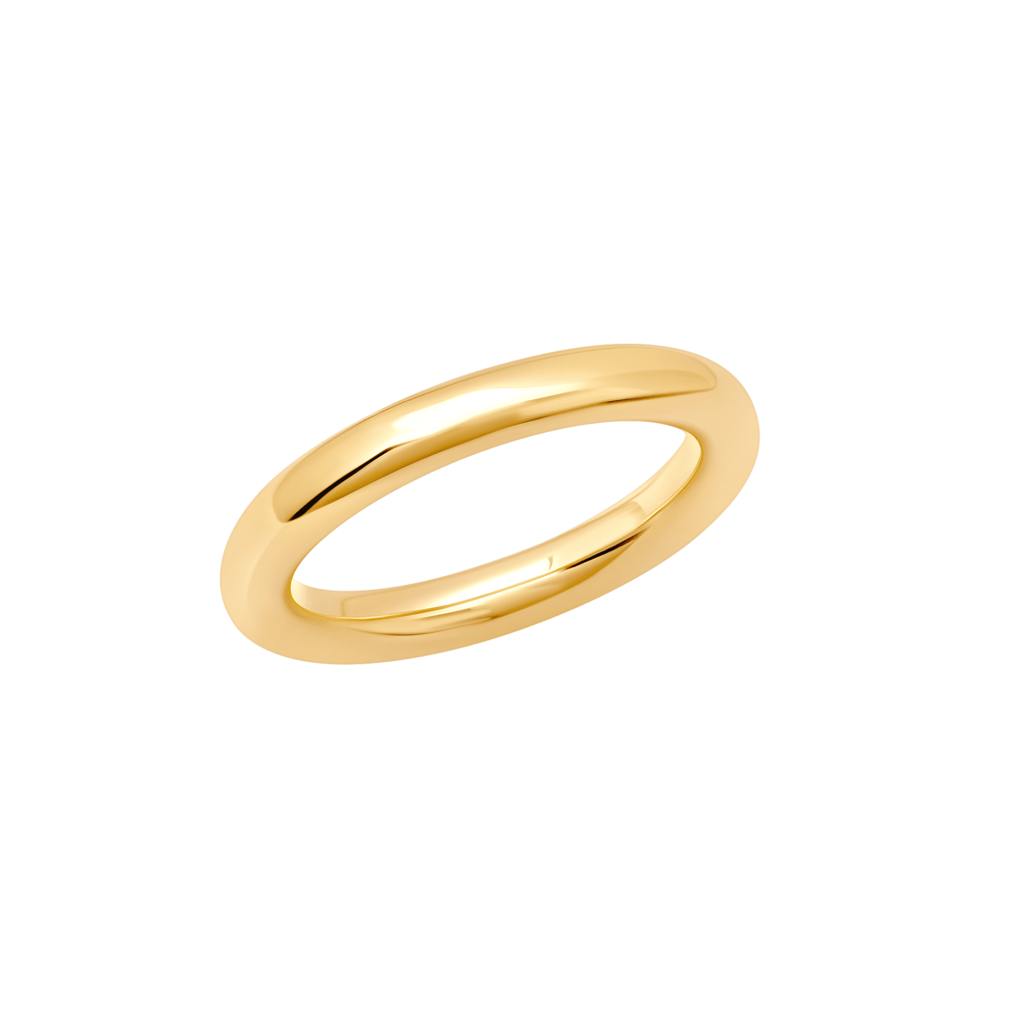 This yellow gold Bubble Ring blends organic forms with structured elegance, offering a smooth hollow shape that shines as a standalone piece or complements a set, perfect for versatile styling - Gabriela Artigas