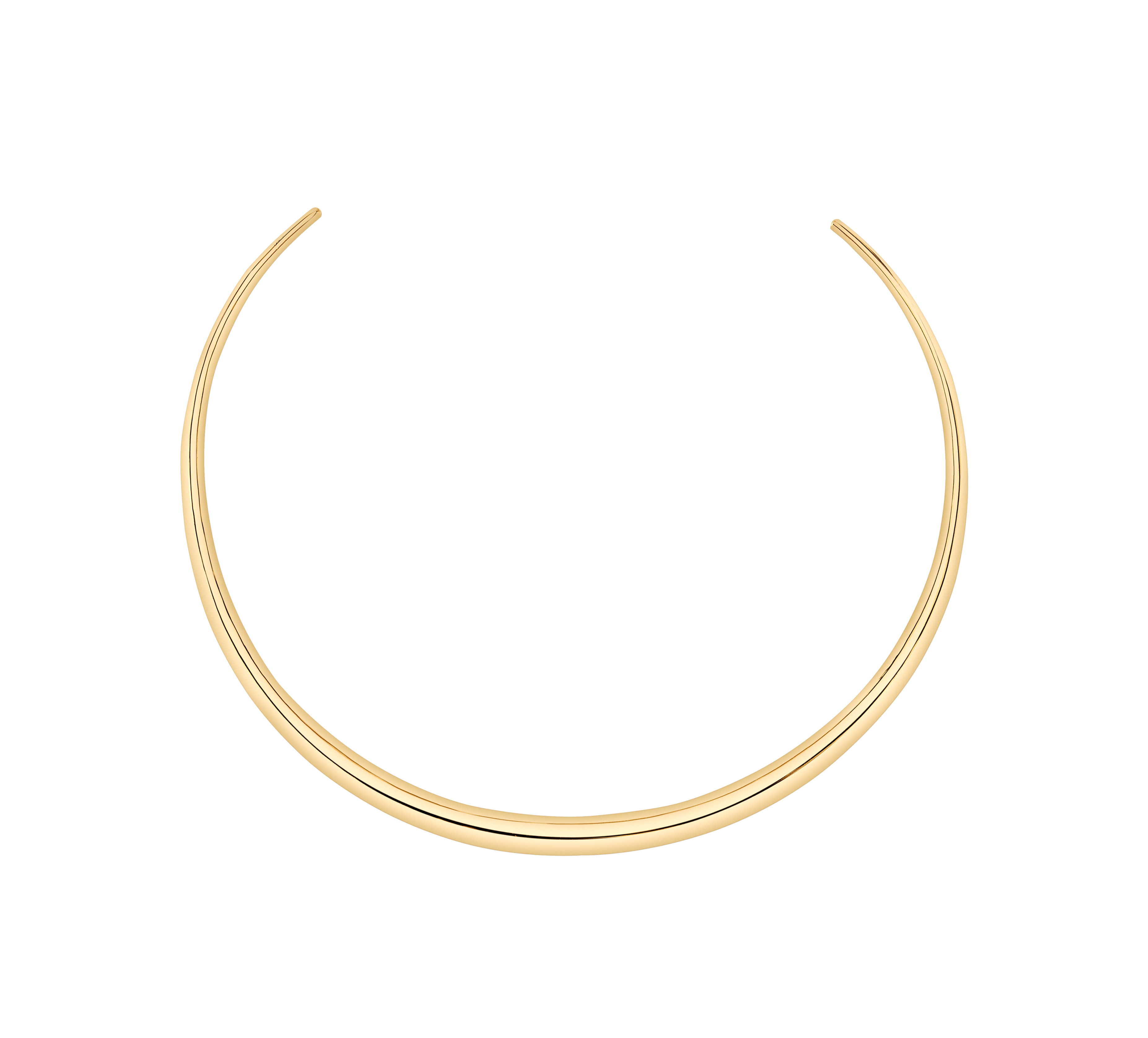 This luxury gold-plated Tusk Solid Choker, a finer yet heavier Gabriela Artigas signature, rests elegantly at the collarbone for a timeless, bold choker look - Gabriela Artigas