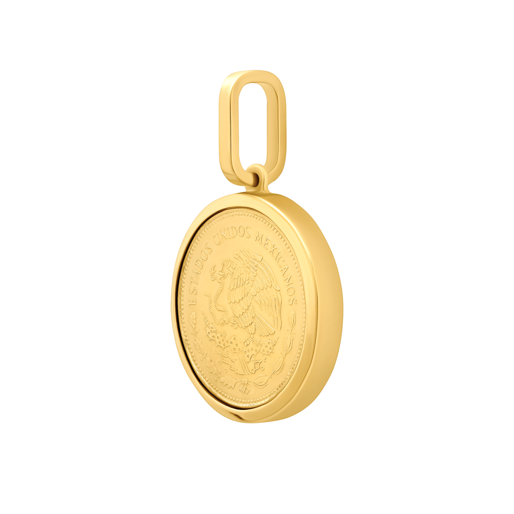 Gold vintage coin pendant with an antique-inspired aesthetic – old-world charm meets modern elegance. Gabriela Artigas' timeless touch. #HeritageStyle