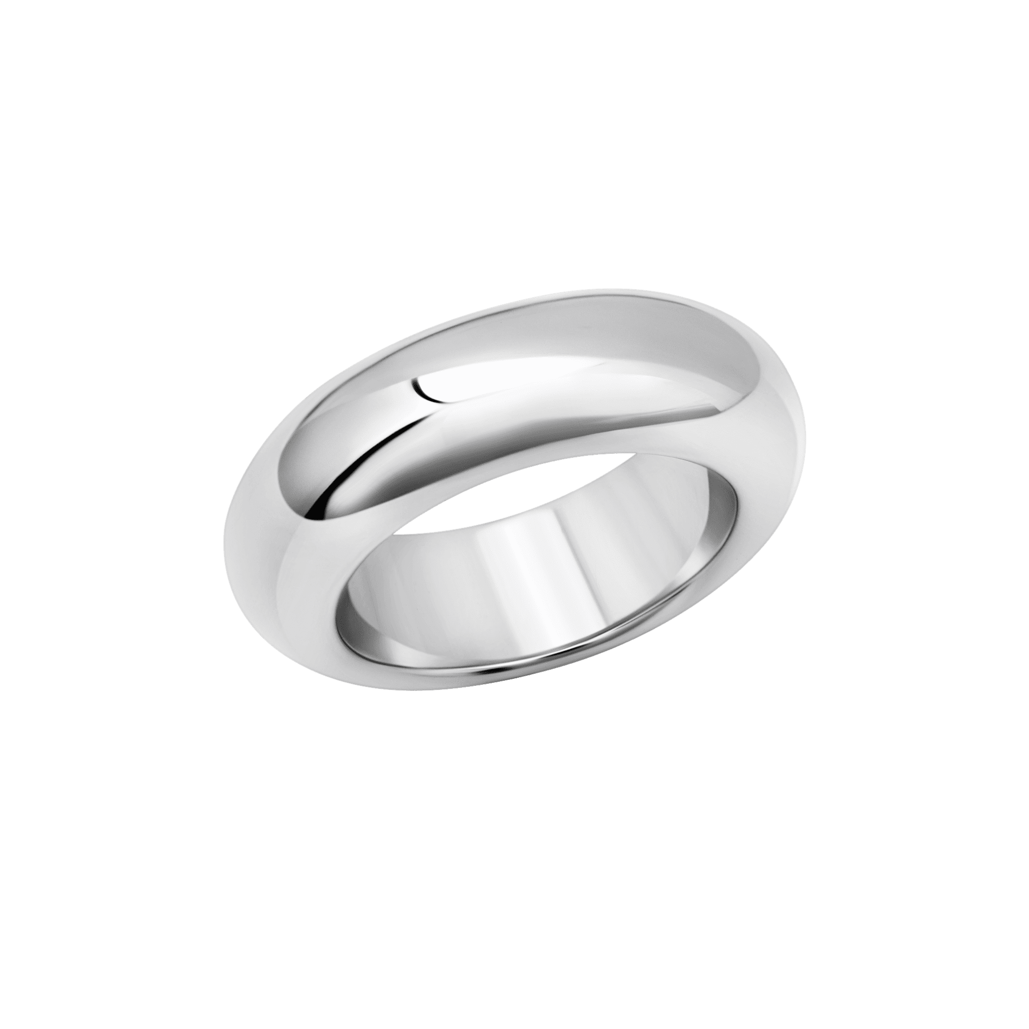 A unique white gold Bubble Ring with organic shapes and a touch of structure, designed as a hollow form to stand out as a single piece or harmonize beautifully in a set - Gabriela Artigas