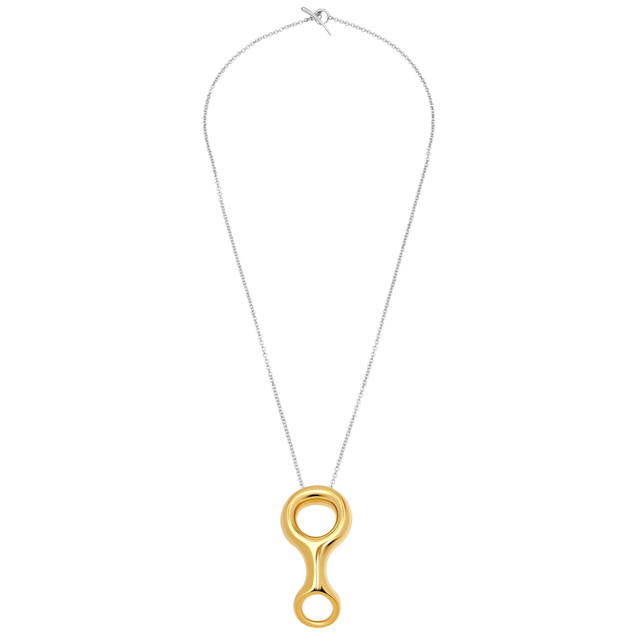 Gold-plated infinity pendant on a sterling silver chain - Gabriela Artigas