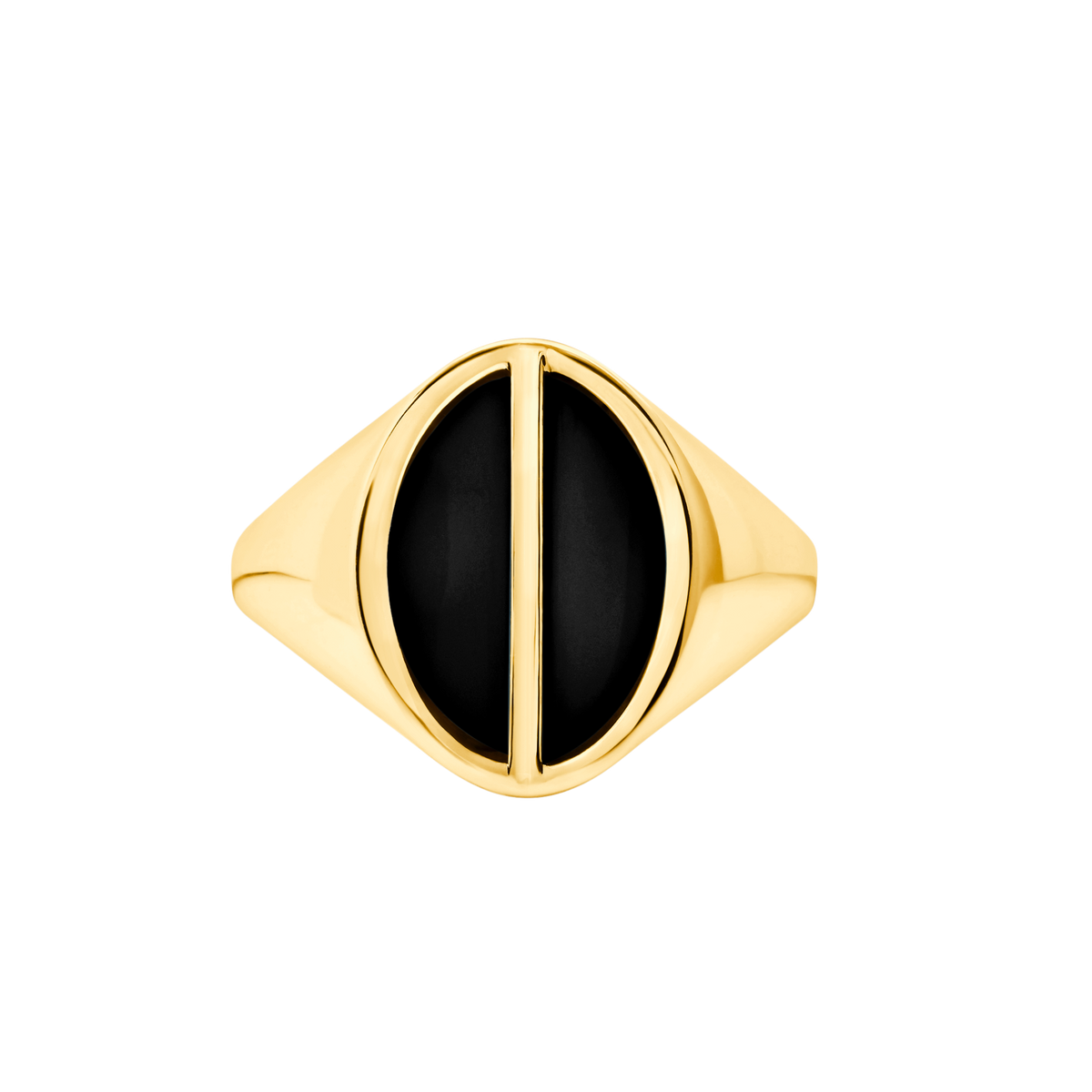 Fine Split Ring with Onyx - Gabriela Artigas + CO