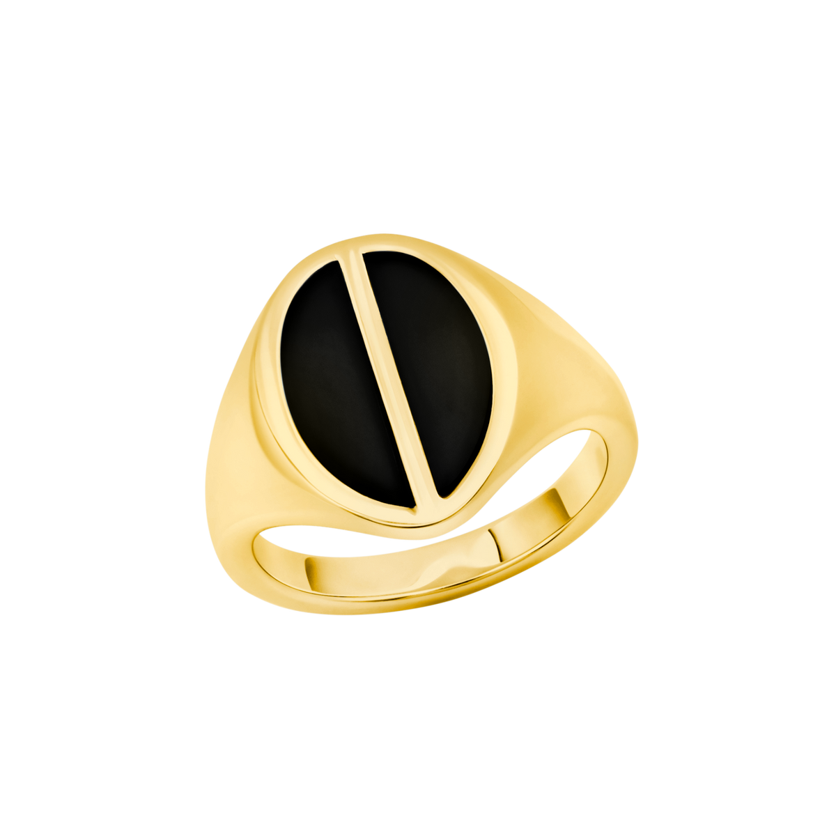 Fine Split Ring with Onyx - Gabriela Artigas + CO