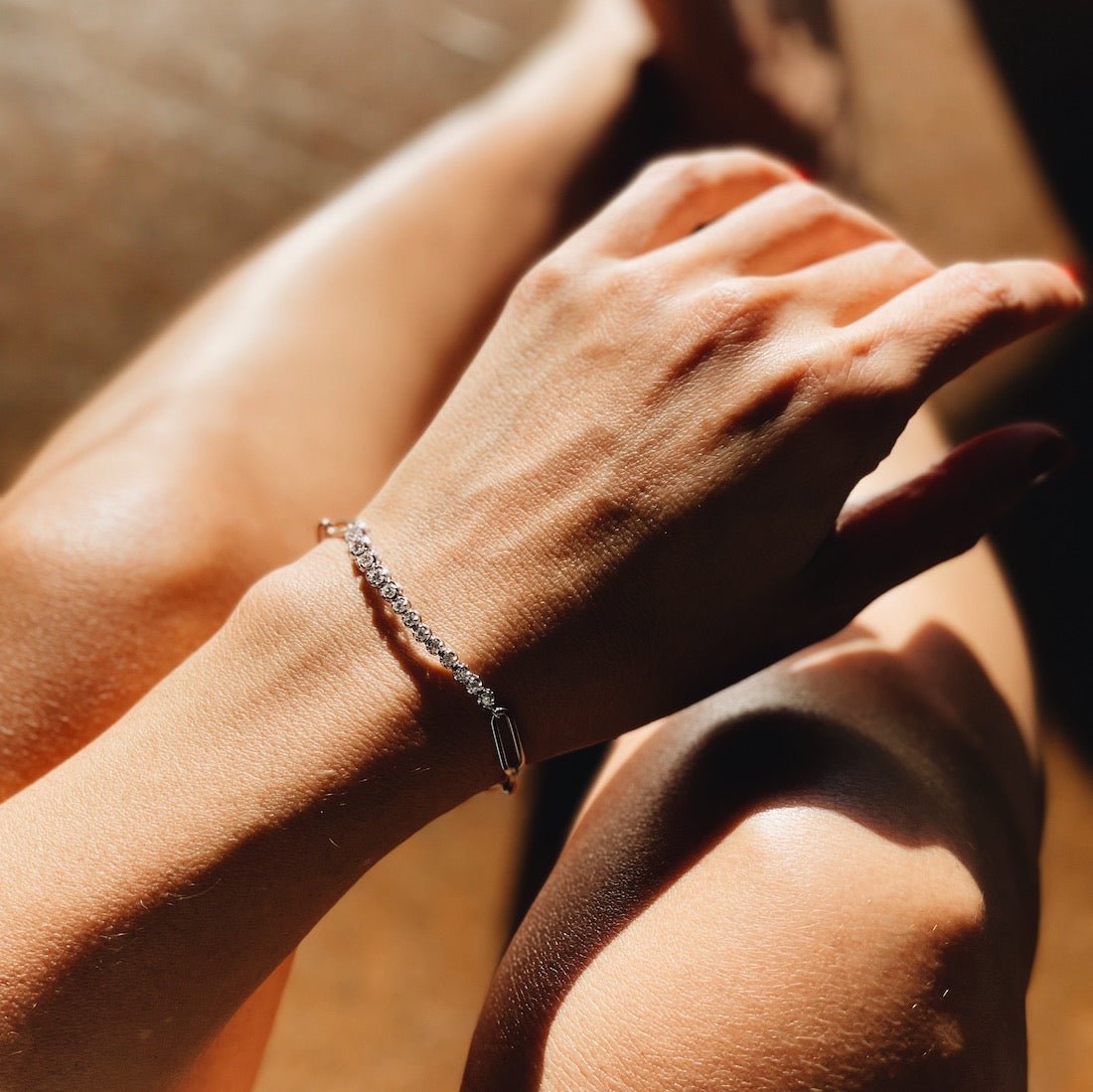 Ascending Diamonds on Rectangular Chain Bracelet - Gabriela Artigas + CO