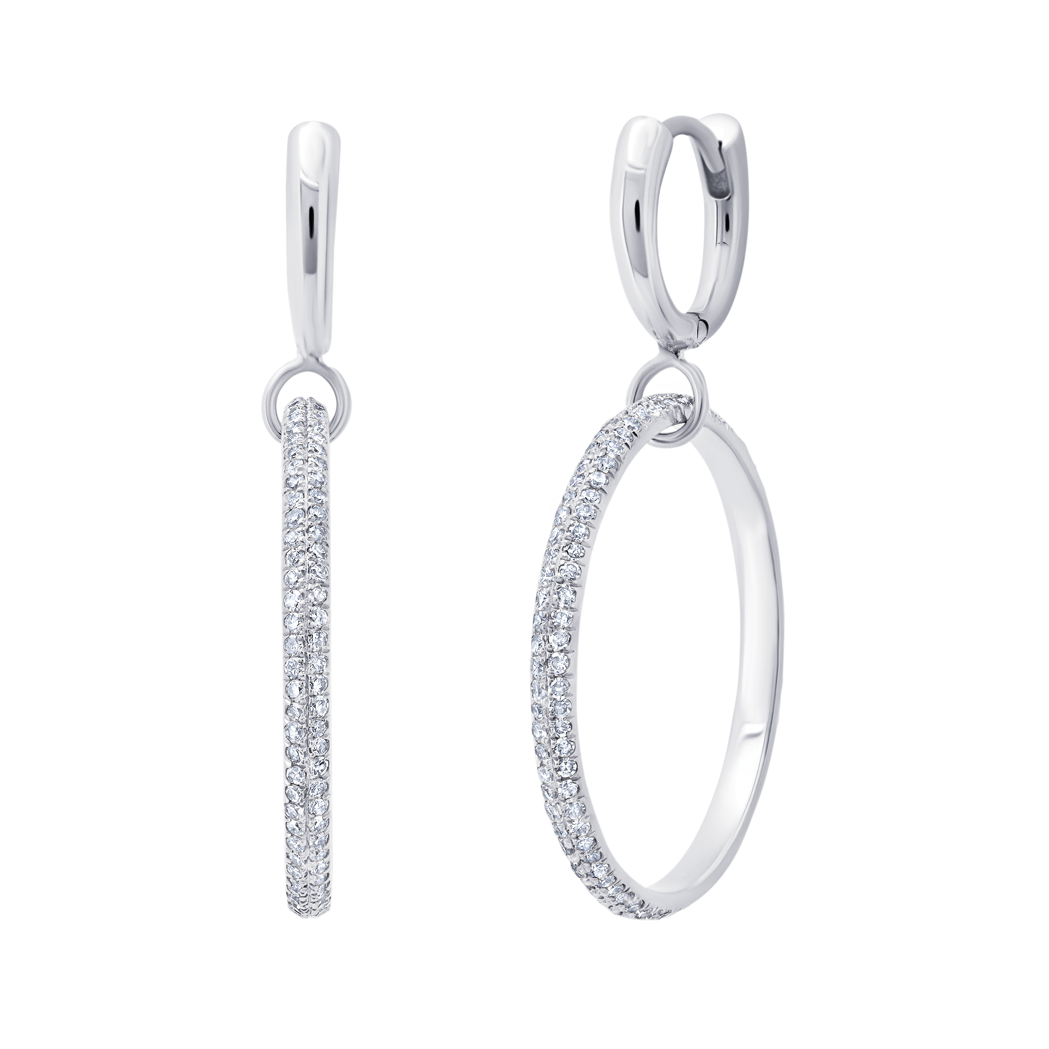 Axel Colmillo Huggie with White Pave Diamonds - Gabriela Artigas + CO