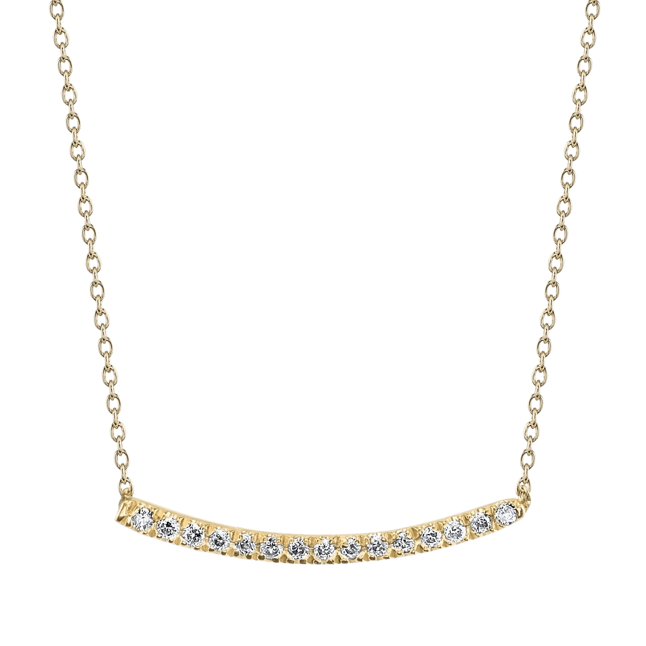 Axis Necklace with White Pavé Diamonds - Gabriela Artigas + CO