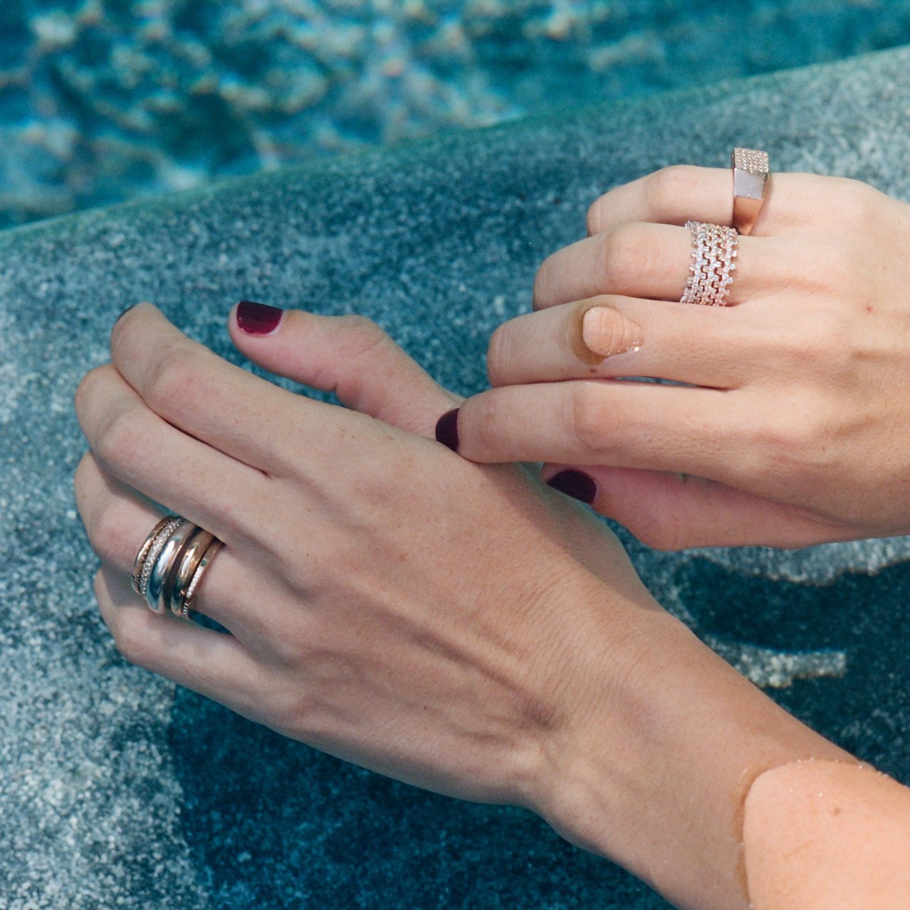 Bolt Ring with White Pavé Diamonds - Gabriela Artigas + CO