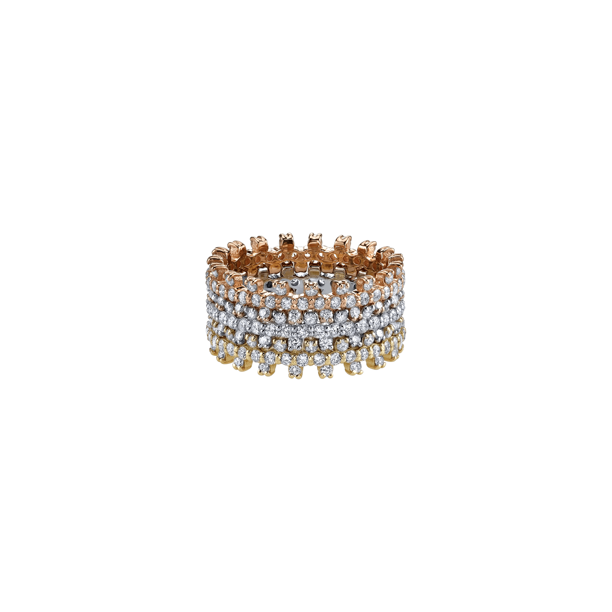 Bolt Ring with White Pavé Diamonds - Gabriela Artigas + CO
