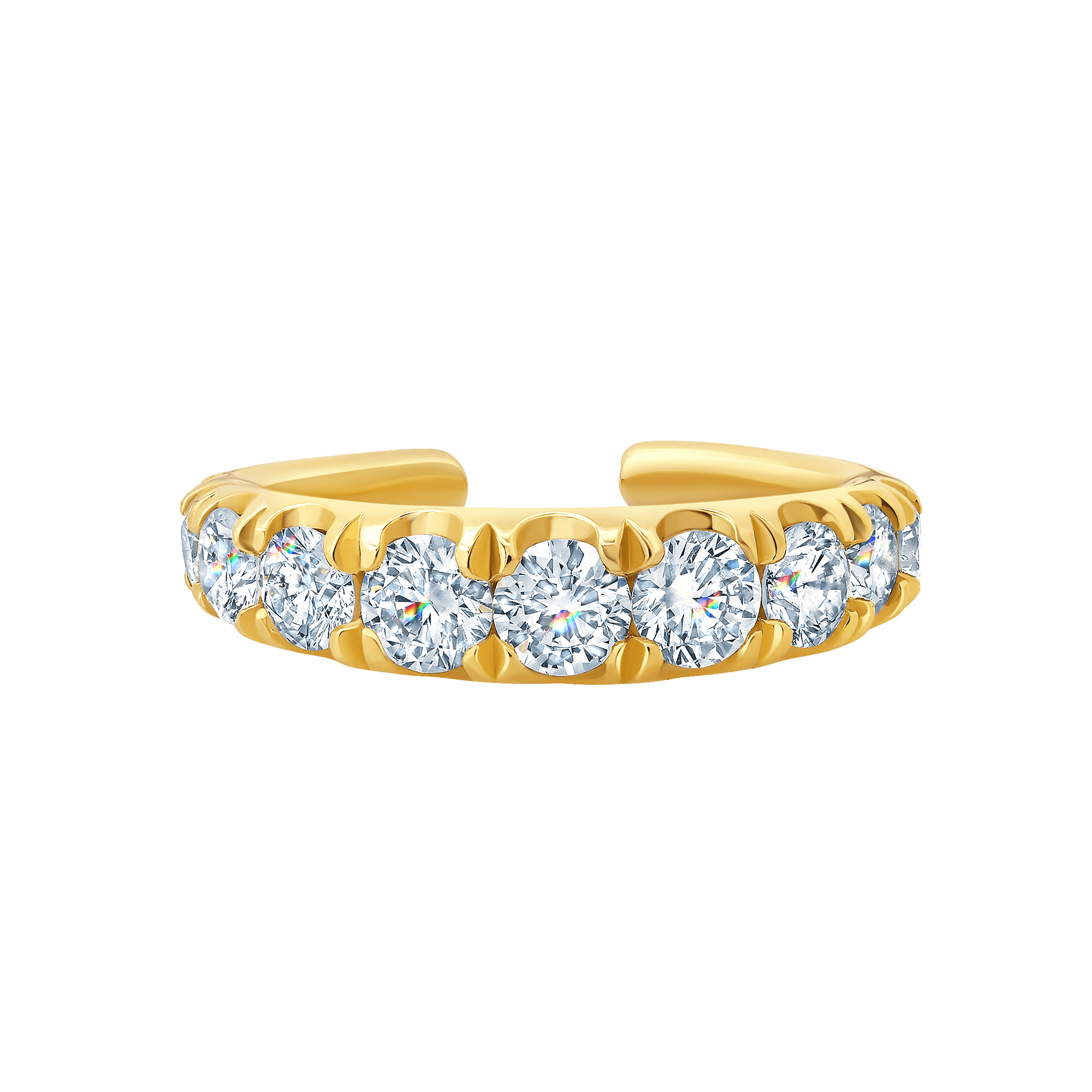 Colmillo Ear Cuff with White Ascending Diamonds - Gabriela Artigas + CO
