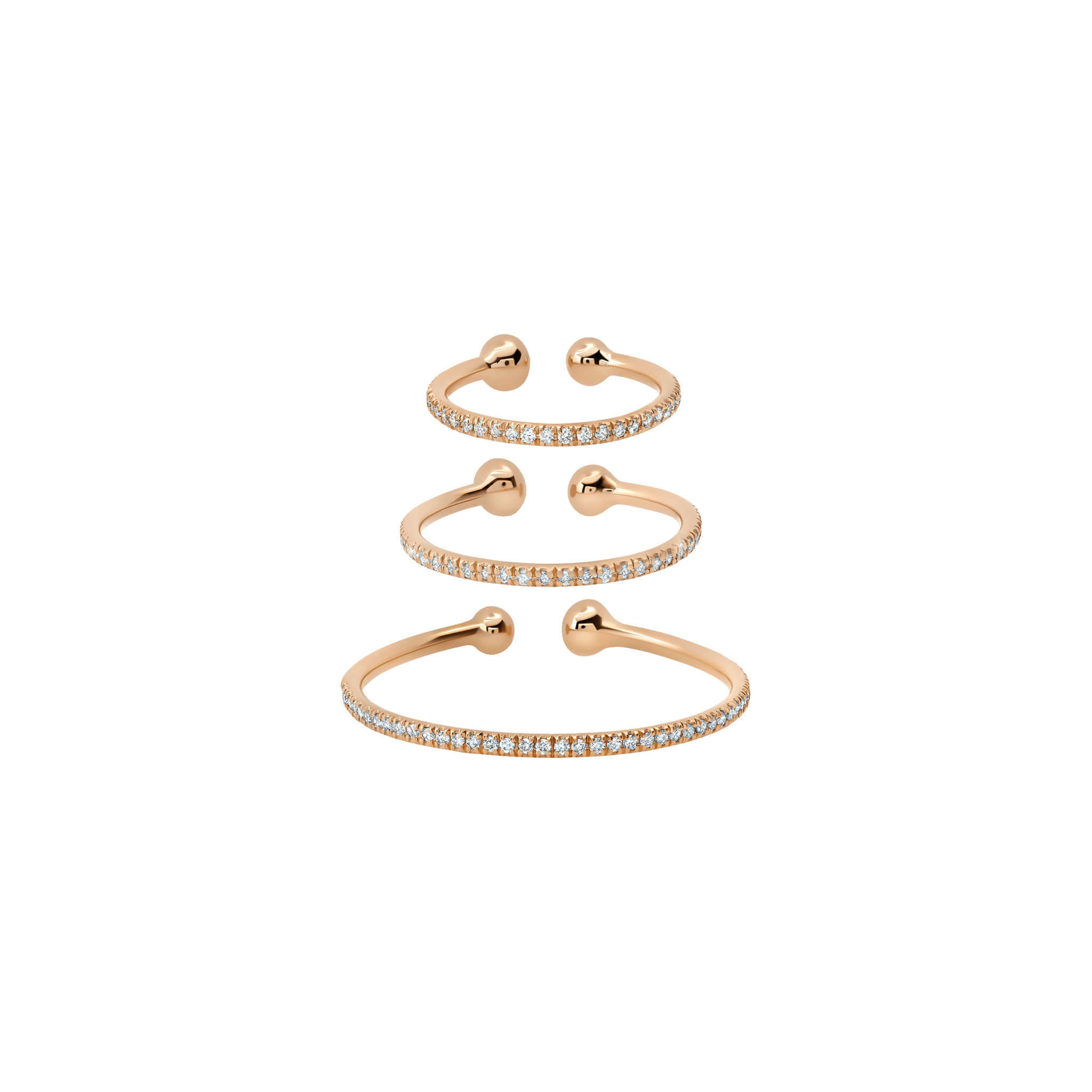 Disc Ear Cuff with White Pavé Diamonds - Gabriela Artigas + CO