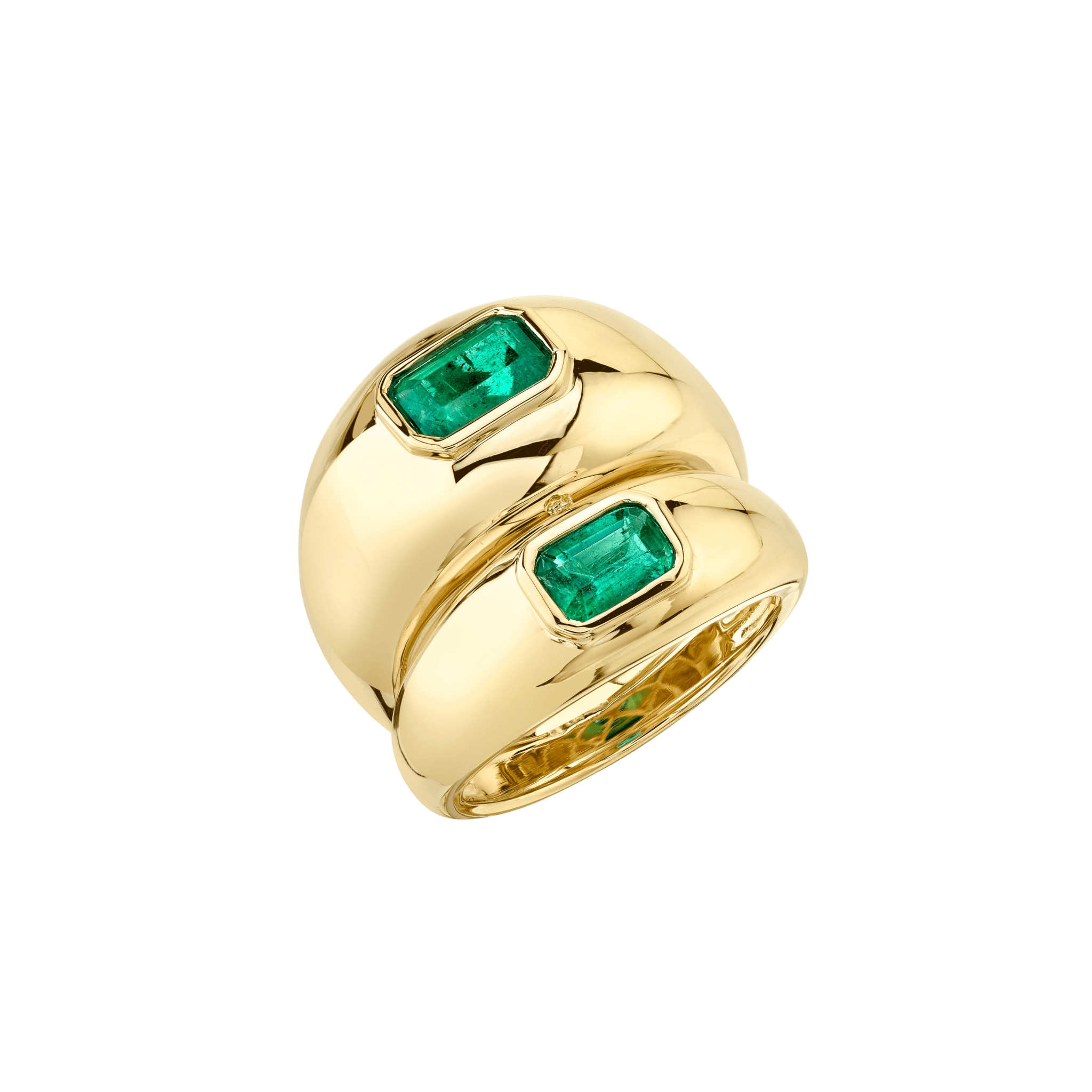 Double Balloon Ring with Emeralds - Gabriela Artigas + CO
