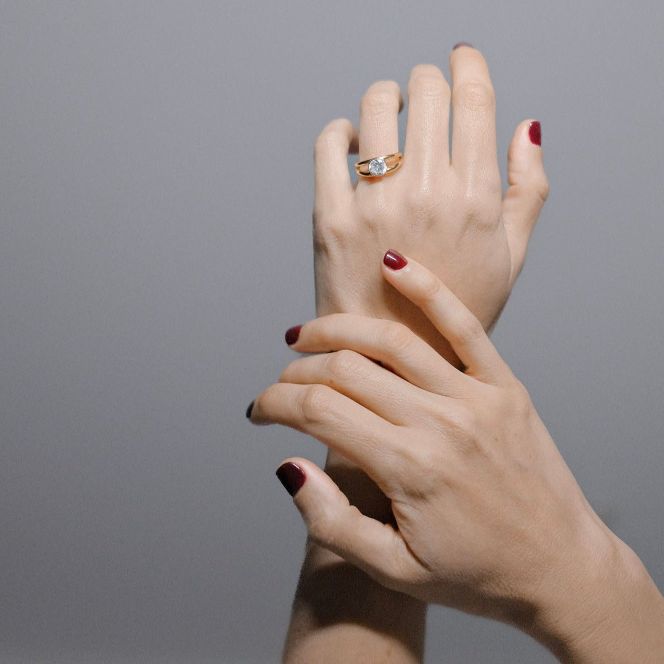 Double Eternal Ring with Round Diamond - Gabriela Artigas + CO