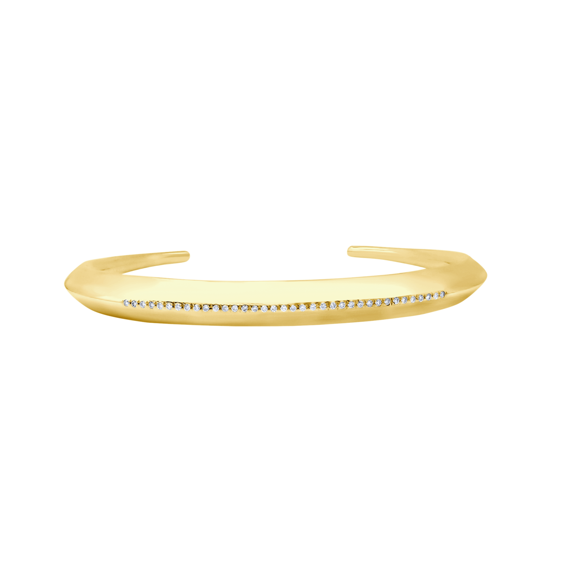 Fine Fang Cuff with White Pave Diamonds - Gabriela Artigas + CO