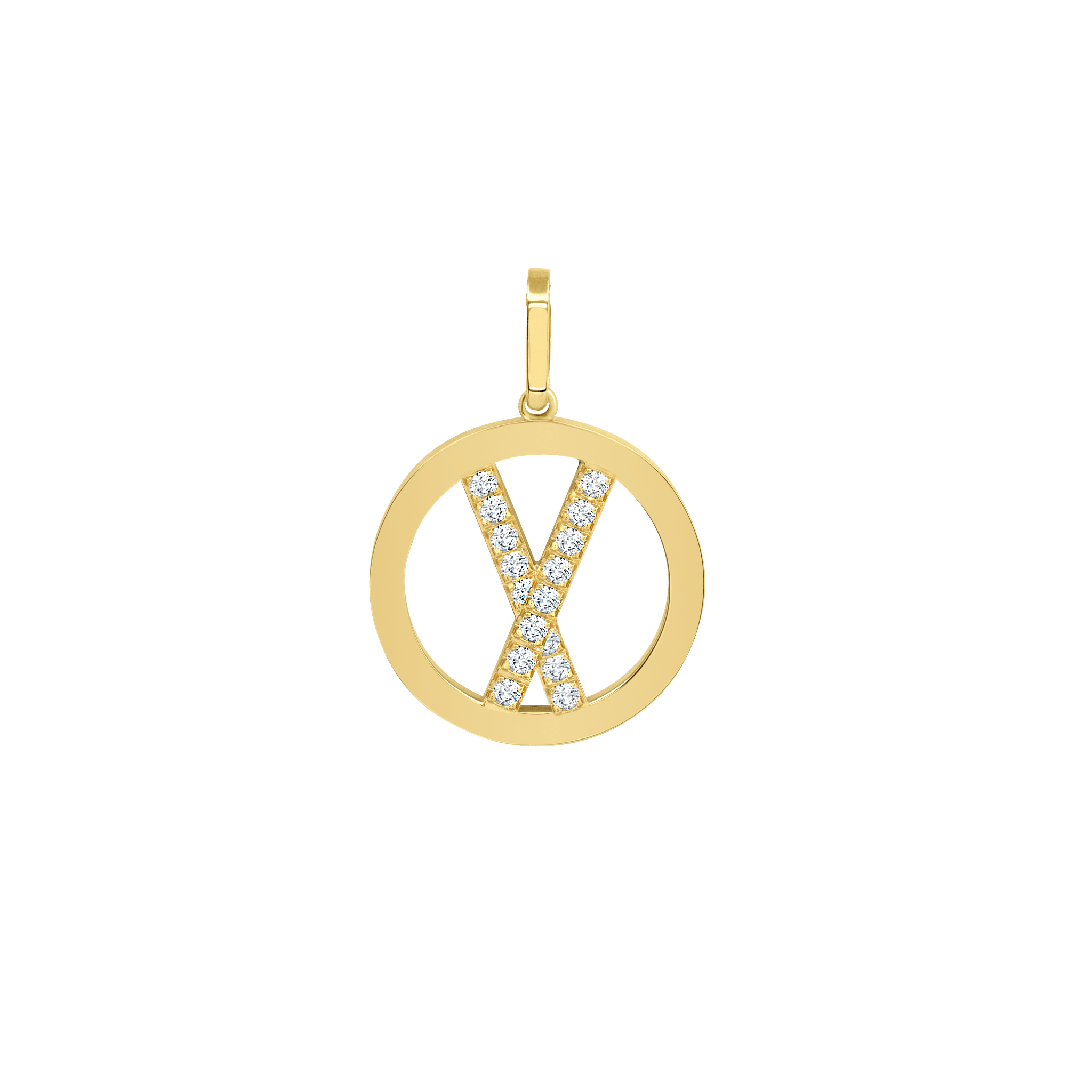 Medallion Pendants with White Pavé Diamonds - Gabriela Artigas + CO