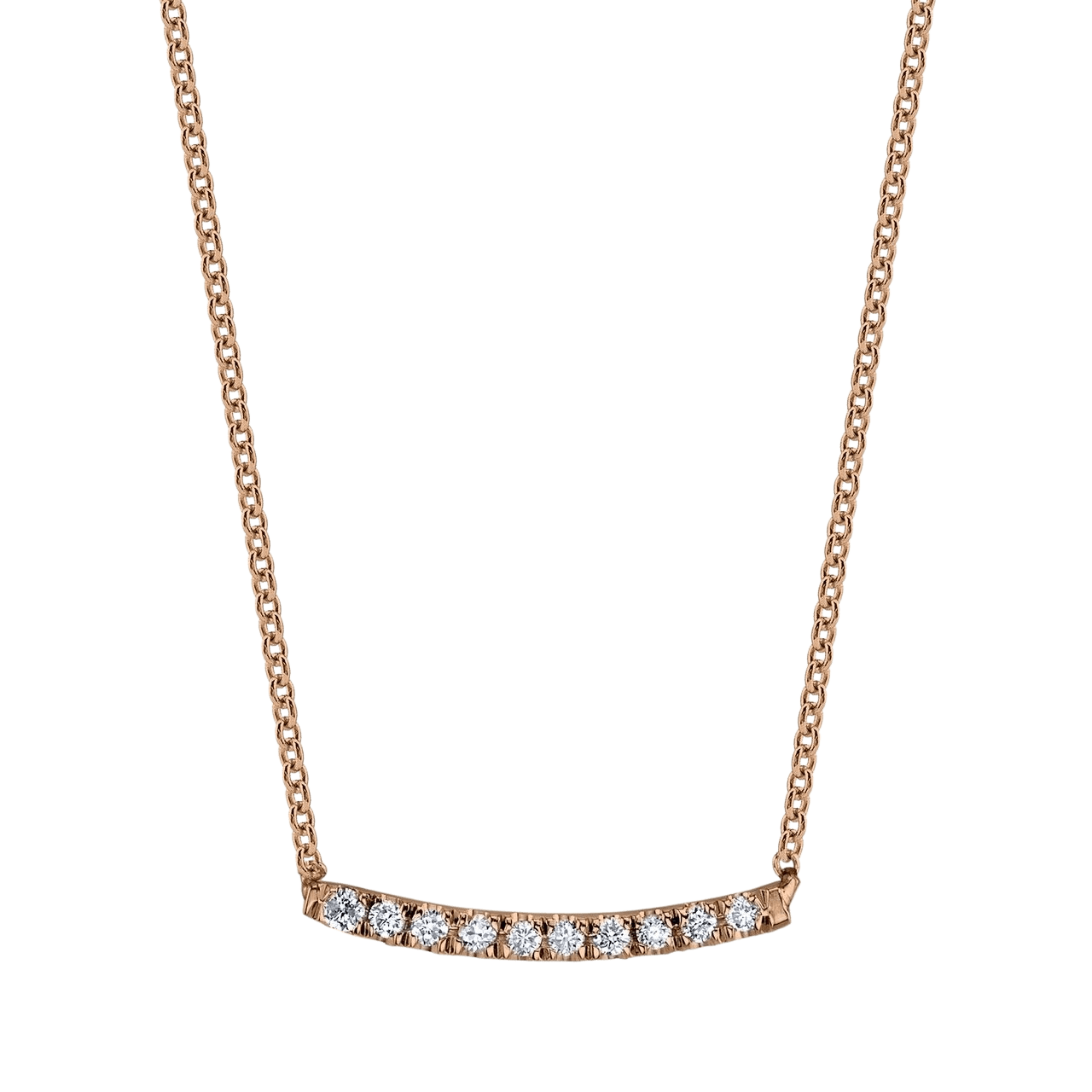 Mini Axis Necklace with White Pavé Diamonds - Gabriela Artigas + CO