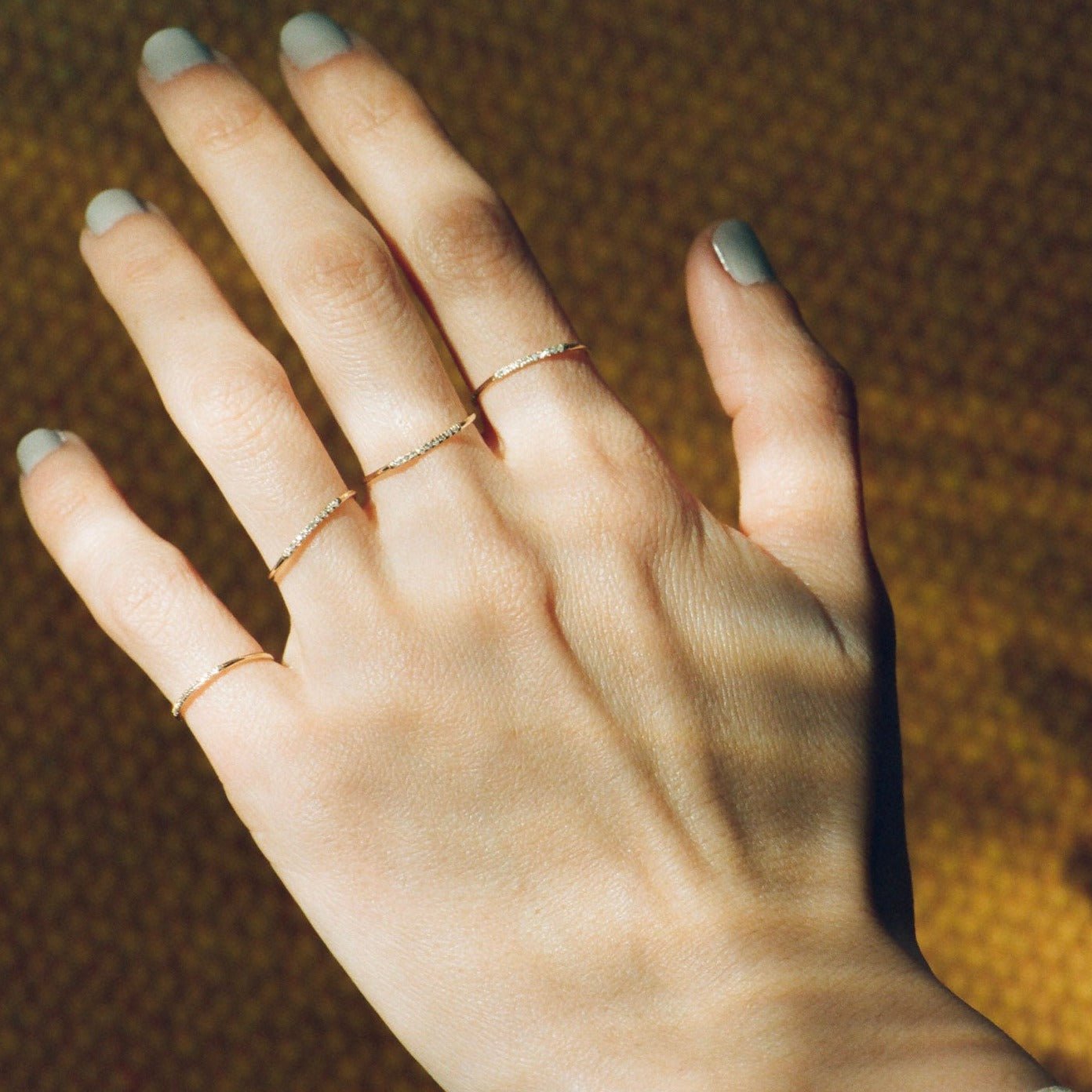 Mini Axis Ring with White Pavé Diamonds - Gabriela Artigas + CO