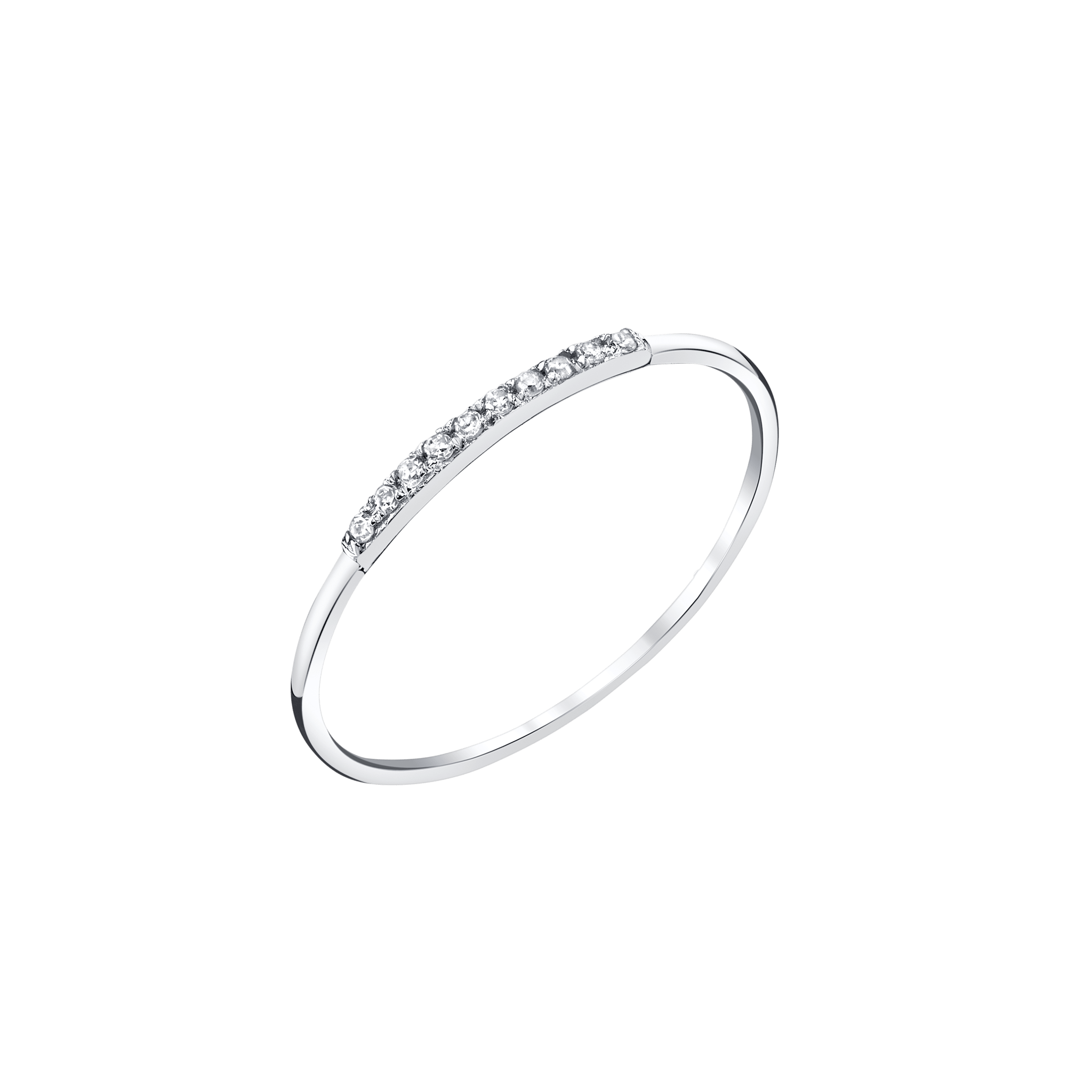 Mini Axis Ring with White Pavé Diamonds - Gabriela Artigas + CO