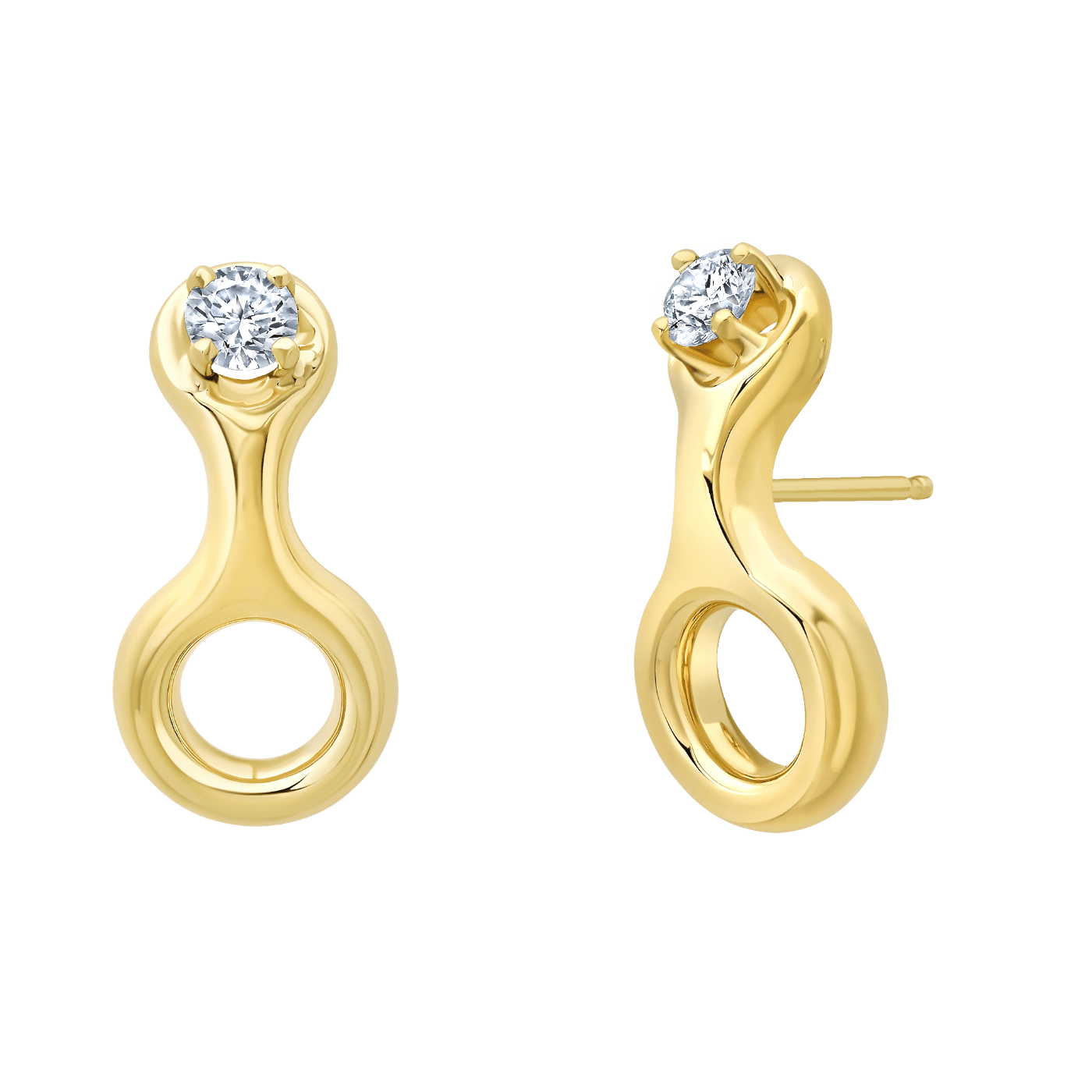 Ray Earrings with Top Diamond - Gabriela Artigas + CO