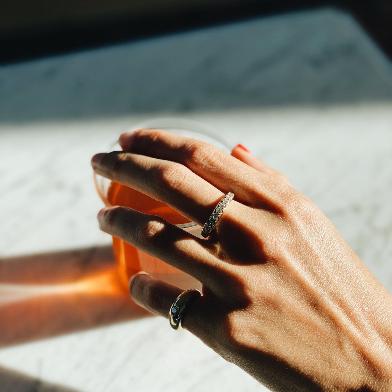 Rising Tusk Ring with Ascending French Cut Diamonds - Gabriela Artigas + CO