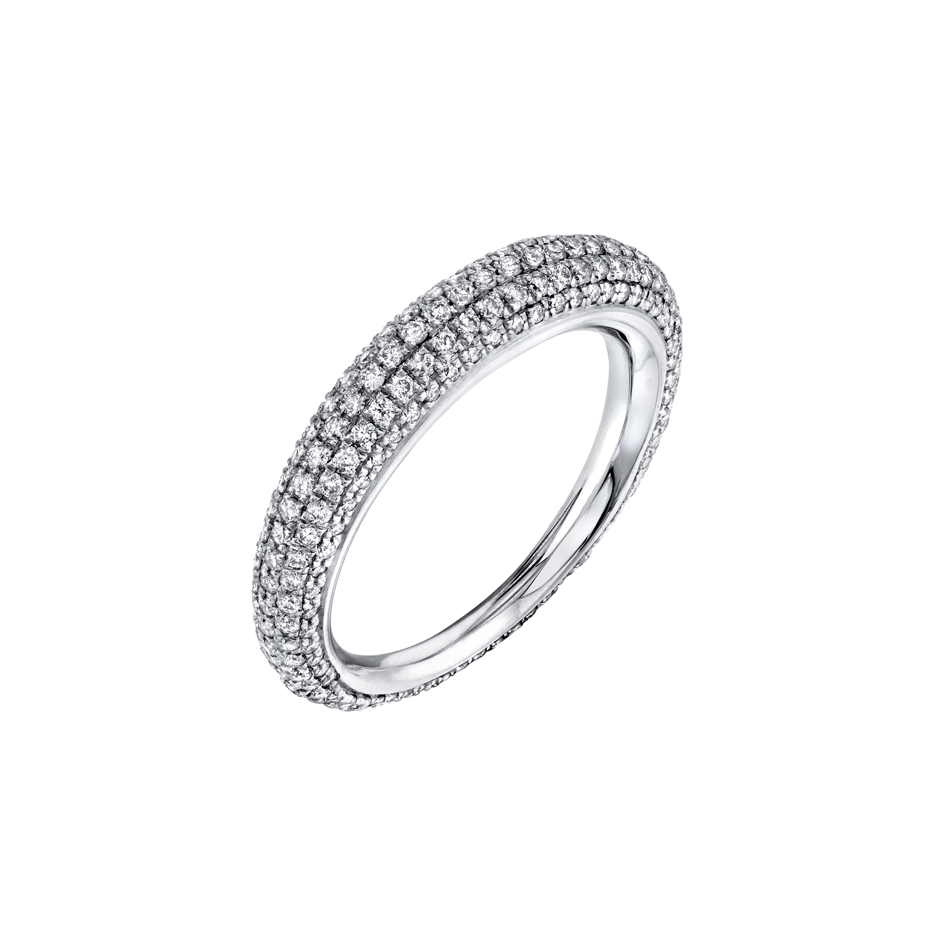 Rising Tusk Ring with Full White Pavé Diamonds - Gabriela Artigas + CO