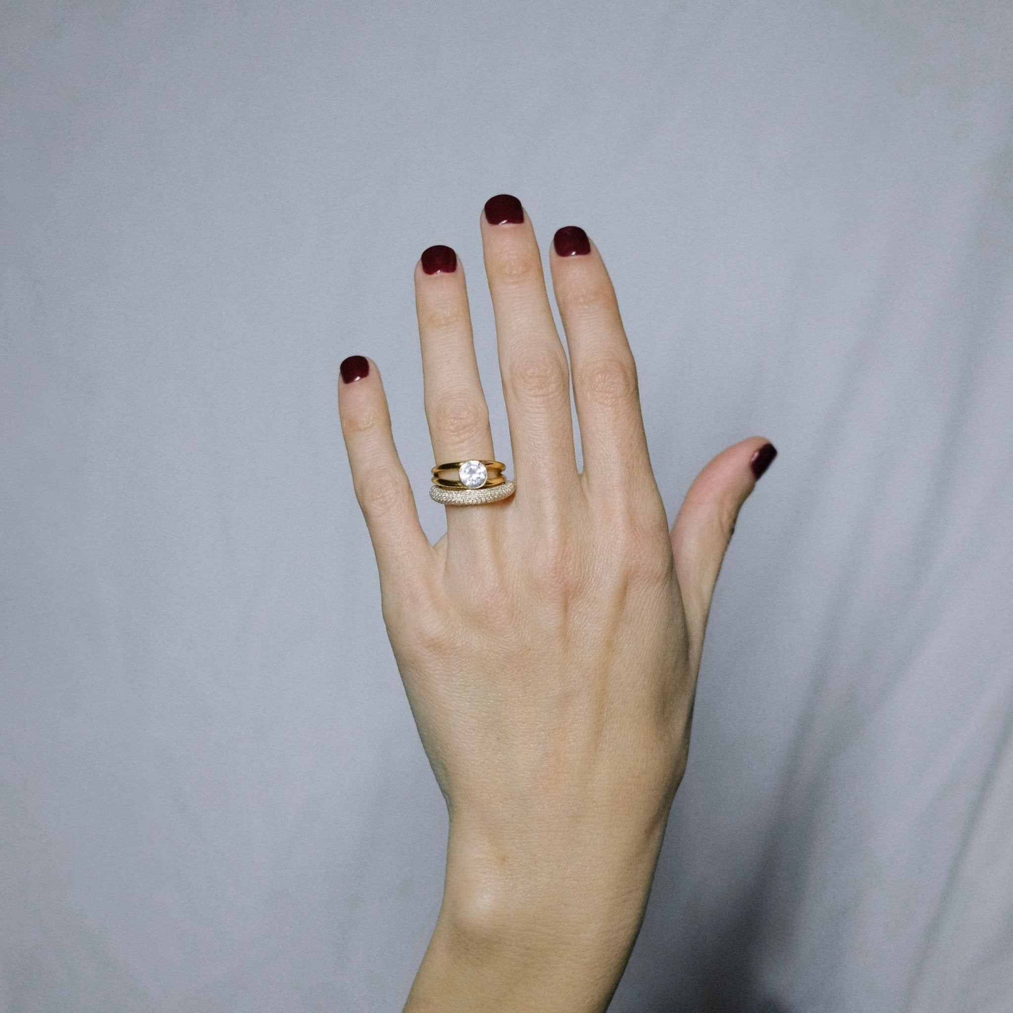 Rising Tusk Ring with Full White Pavé Diamonds - Gabriela Artigas + CO