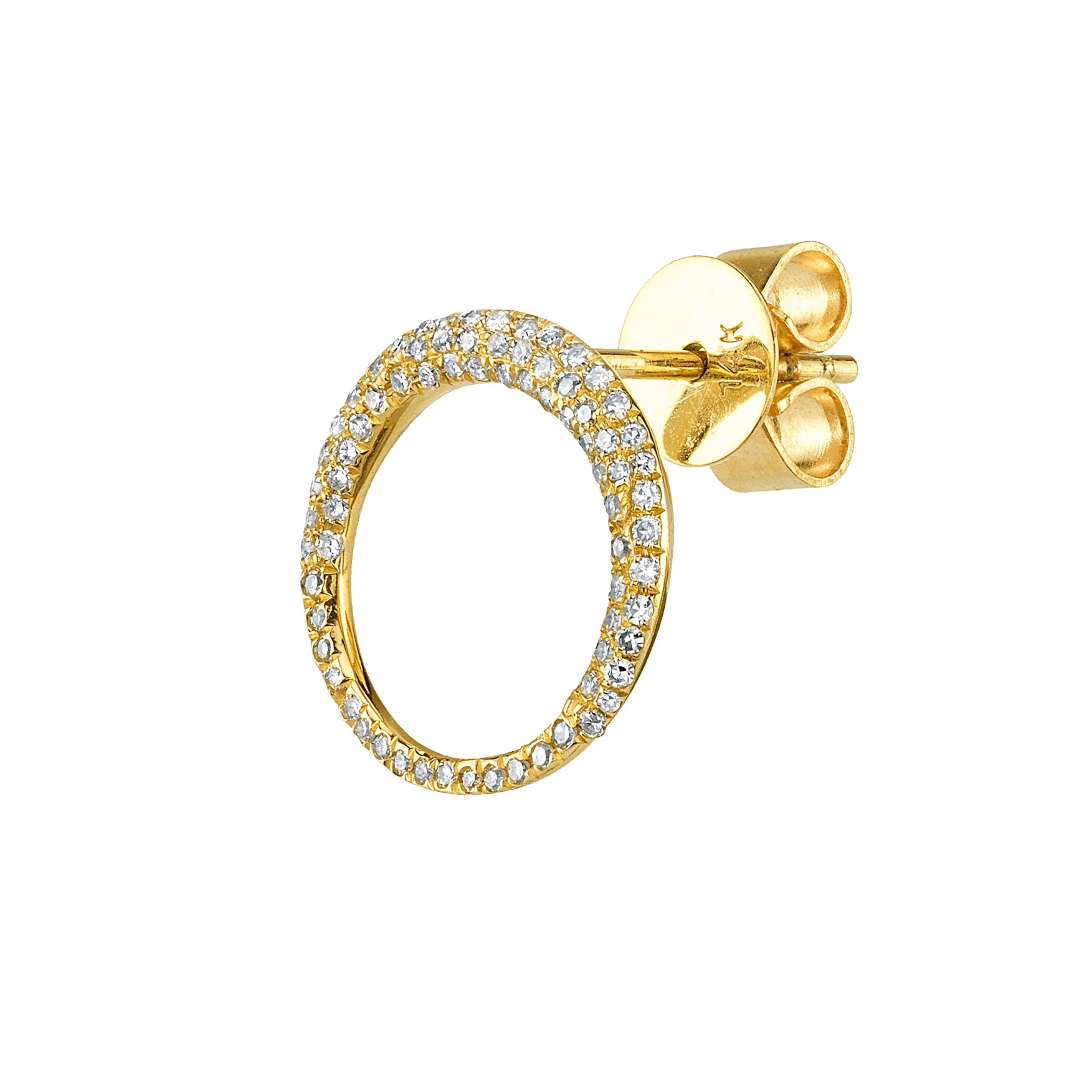 Small Balloon Earrings with White Pavé Diamonds - Gabriela Artigas + CO
