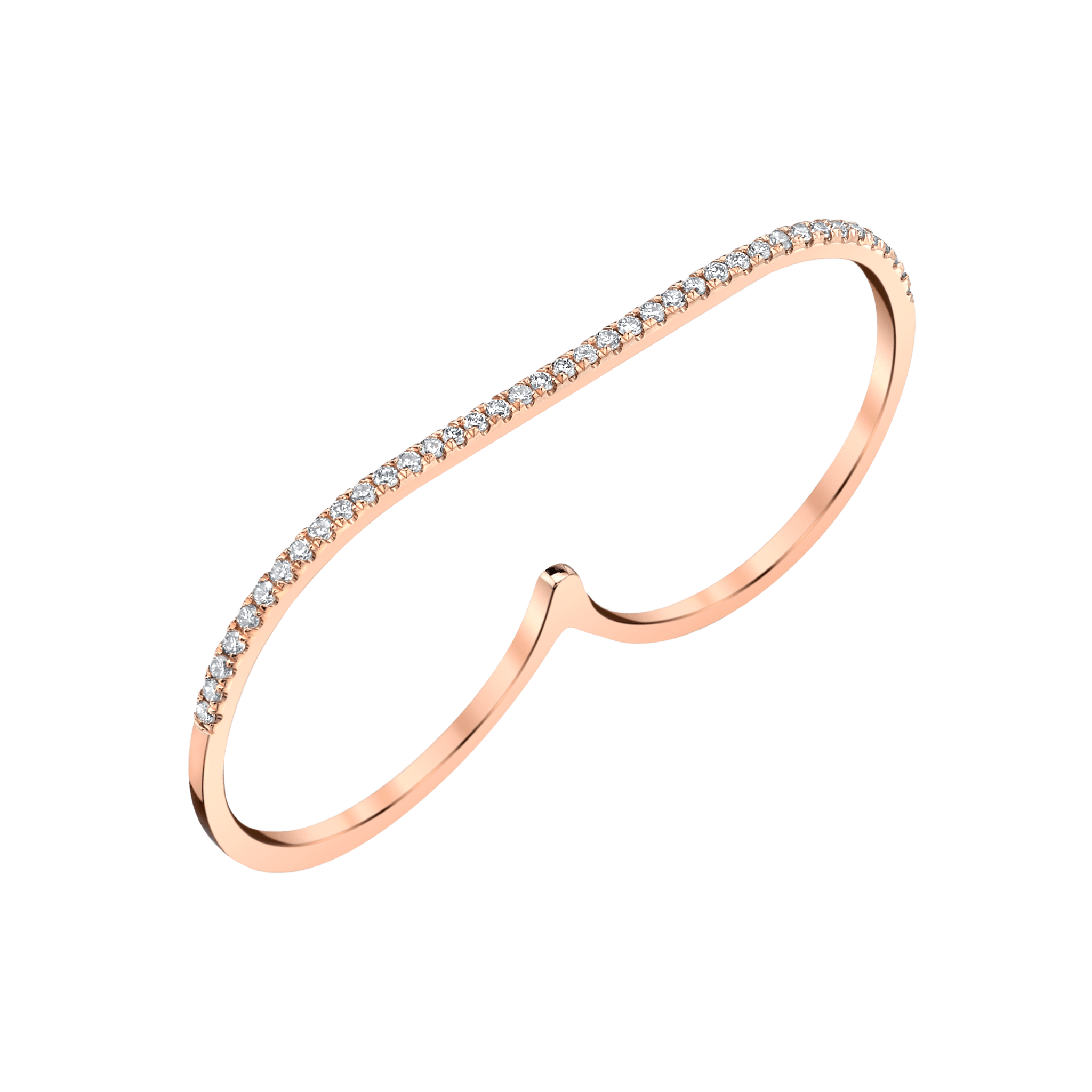 Staple Ring with White Pavé Diamonds - Gabriela Artigas + CO
