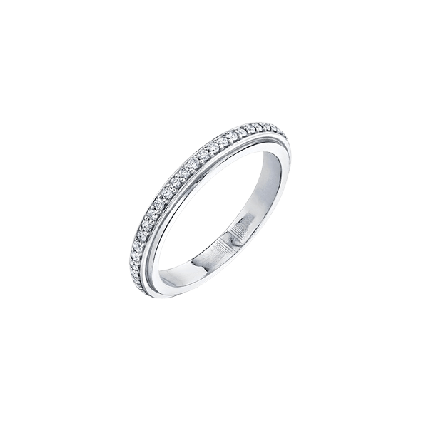 Track Ring with Pavé White Diamonds - Gabriela Artigas + CO