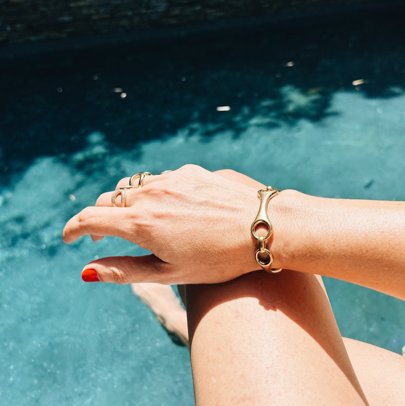 Fine Triple Linked Double Beam Cuff - Gabriela Artigas + CO