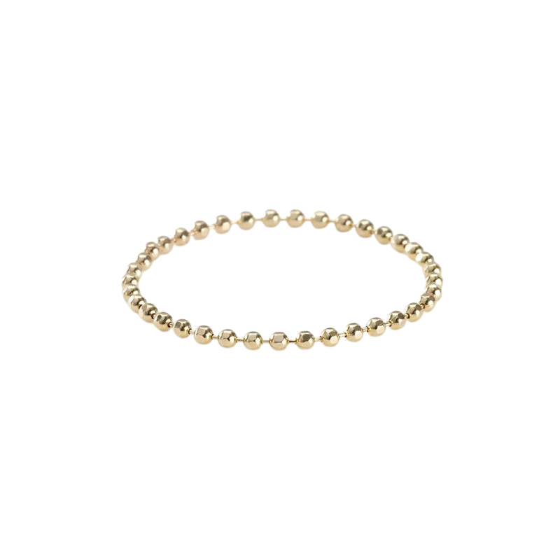 Soft rose gold ring with tiny sphere accents, offering a minimalist jewelry design for effortless, everyday sophistication - Gabriela Artigas